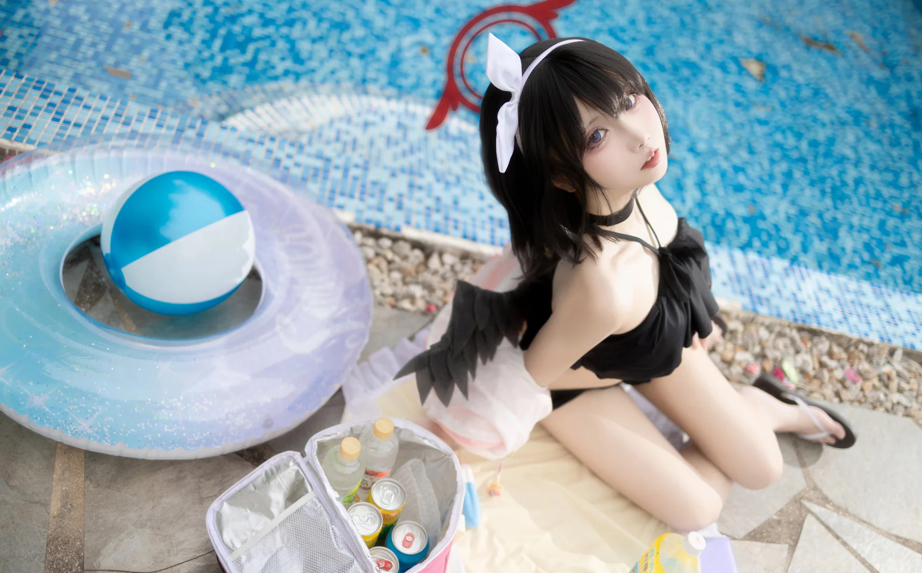 动漫博主_纸悦Etsu_ko_No.040 &ndash; 蔚蓝档案 静山真白泳装 [28P]Xiuren秀人写真高清美女套图写真下载-看套图看套图