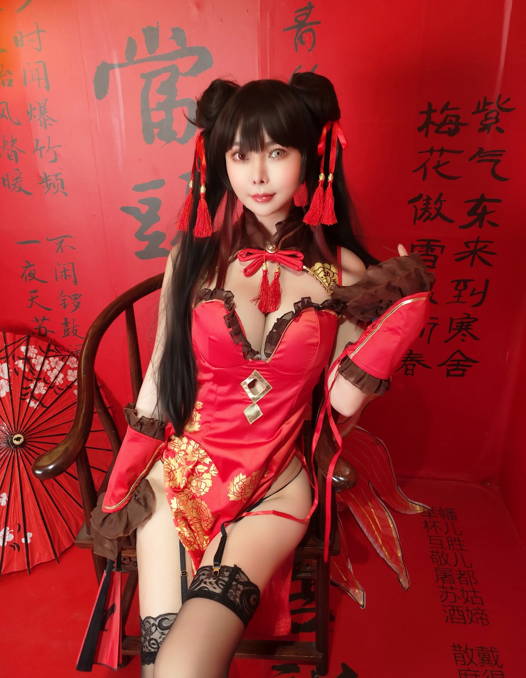 动漫博主_亚马逊鲶鱼_No.018 &ndash; 时崎狂三 旗袍 主题写真 [25P]-看套图