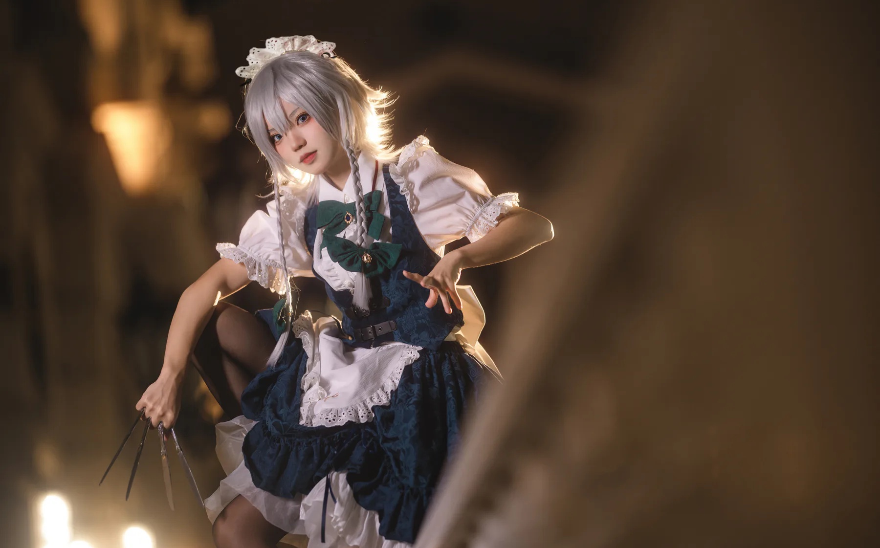 动漫博主_花柒hana_No.025 &ndash; 星雨咲夜女仆 主题写真 [9P]Xiuren秀人写真高清美女套图写真下载-看套图看套图