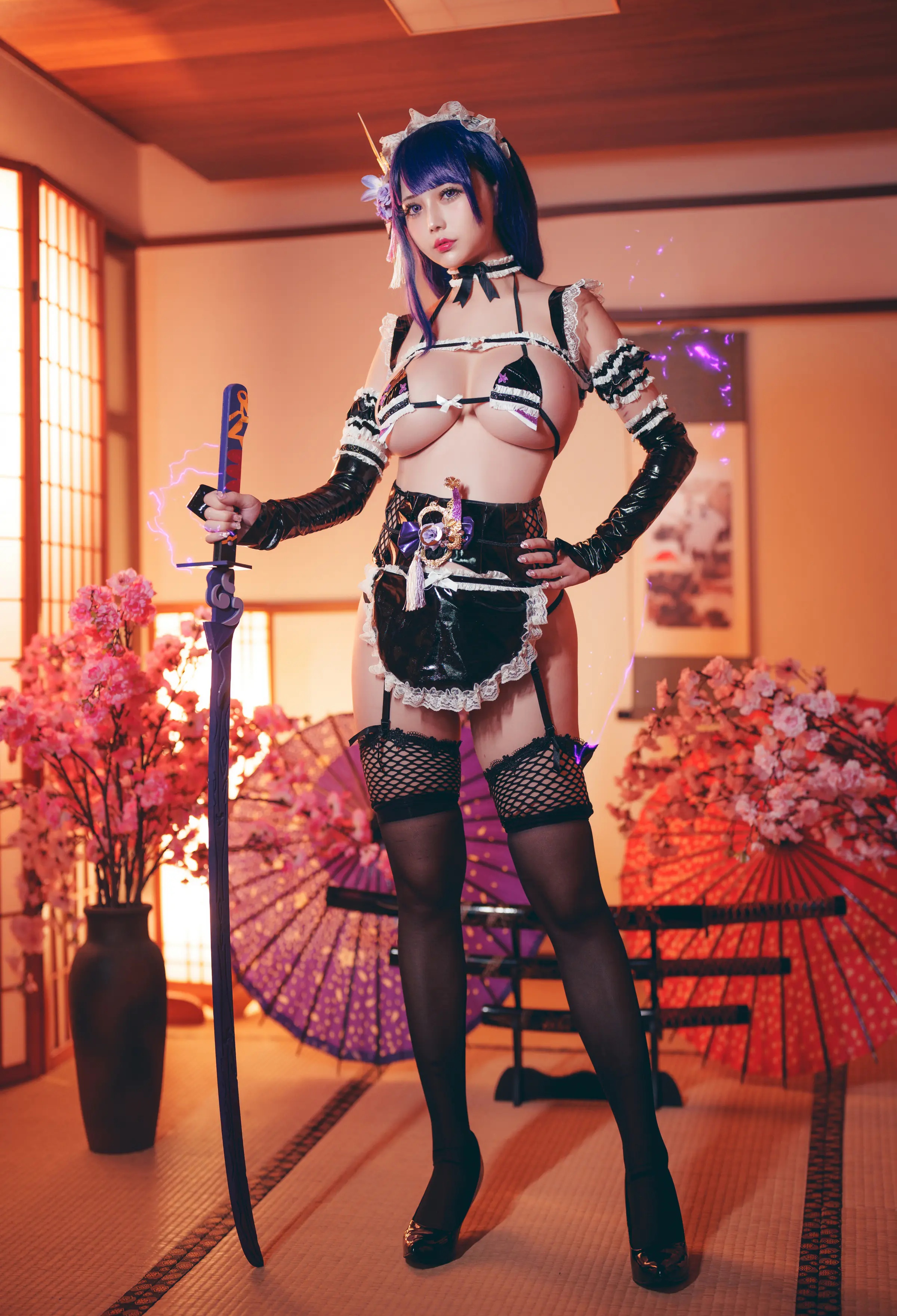 台湾Coser美女_沖田凜花Rinka_No.074 &ndash; 雷電將軍 [30P]Xiuren秀人写真高清美女套图写真下载-看套图看套图