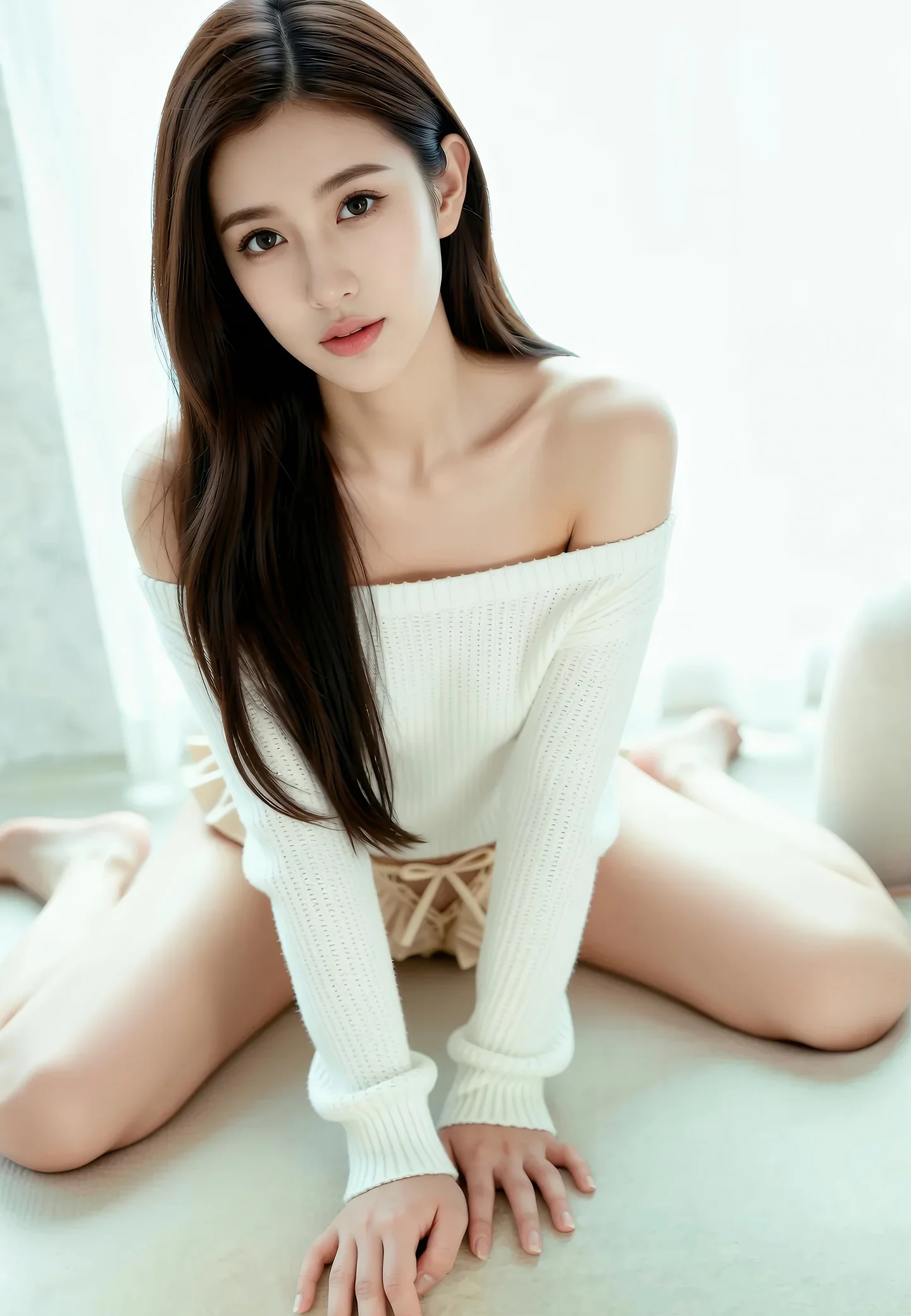 AIG美女_No.489_棉棉香_低胸毛衣 主题写真 [86+1P]Xiuren秀人写真高清美女套图写真下载-看套图看套图