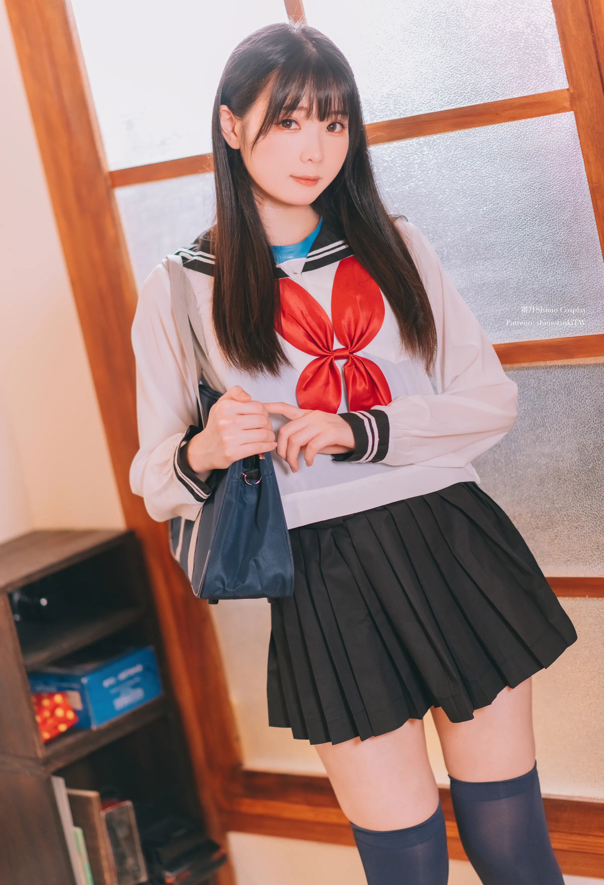 Coser美女_霜月shimo_No.091 &ndash; Swimsuit X Sailor 主题写真 [23P]-看套图
