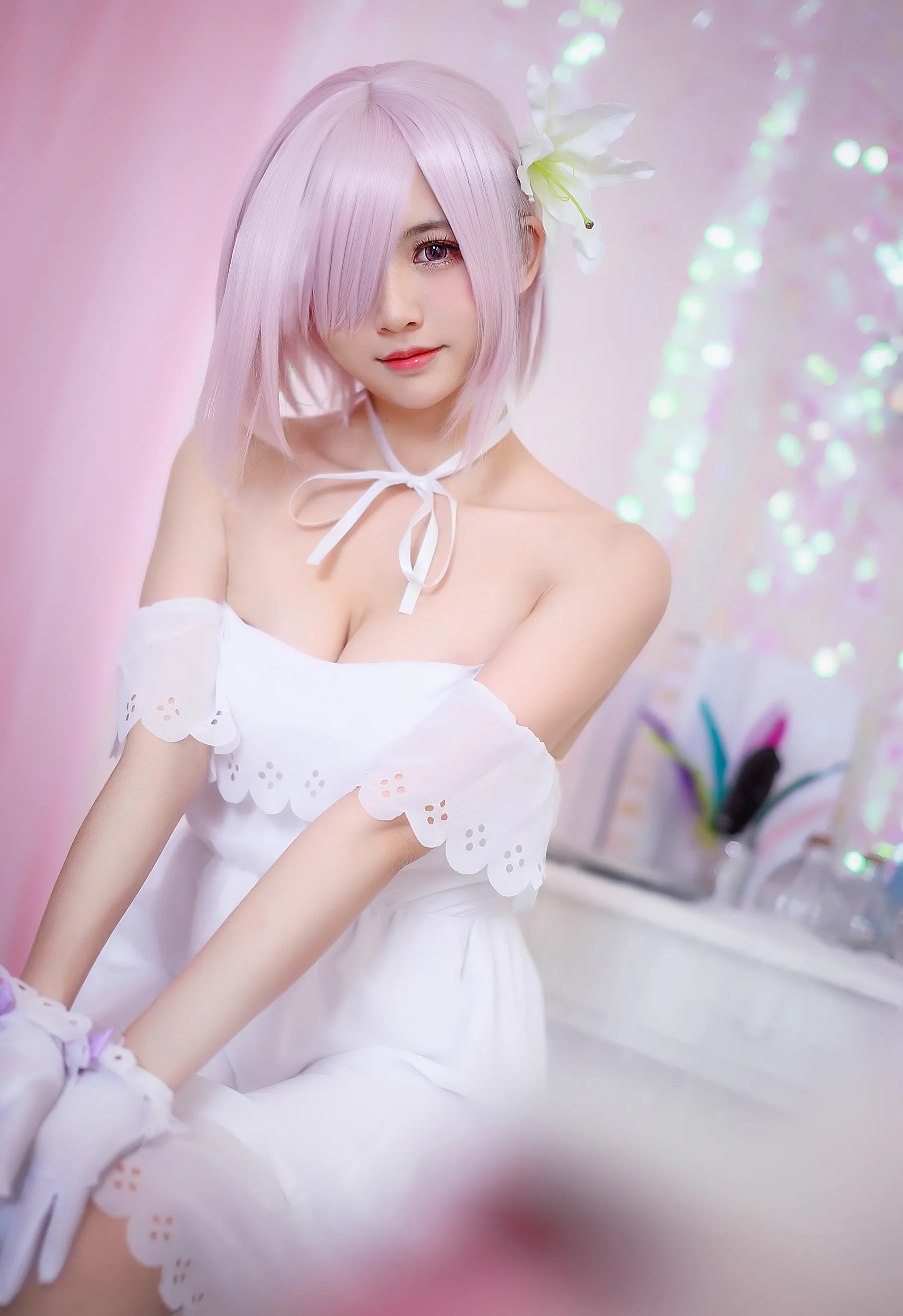 动漫博主_鳗鱼霏儿_No.062 玛修 白裙 主题写真 [12P]Xiuren秀人写真高清美女套图写真下载-看套图看套图