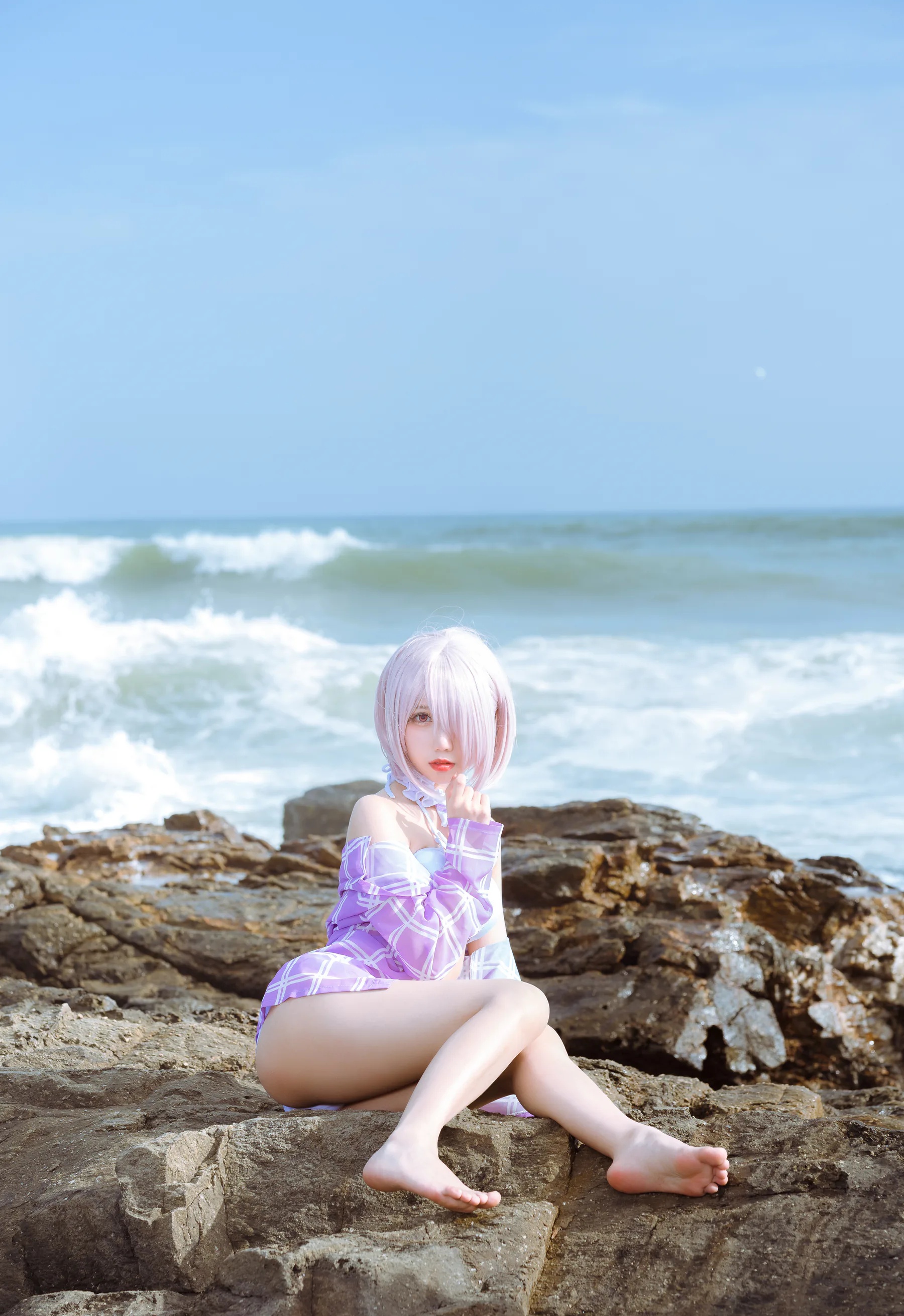 Coser美女_果咩酱w_No.018 &ndash; 海边玛修 主题写真 [35P]Xiuren秀人写真高清美女套图写真下载-看套图看套图