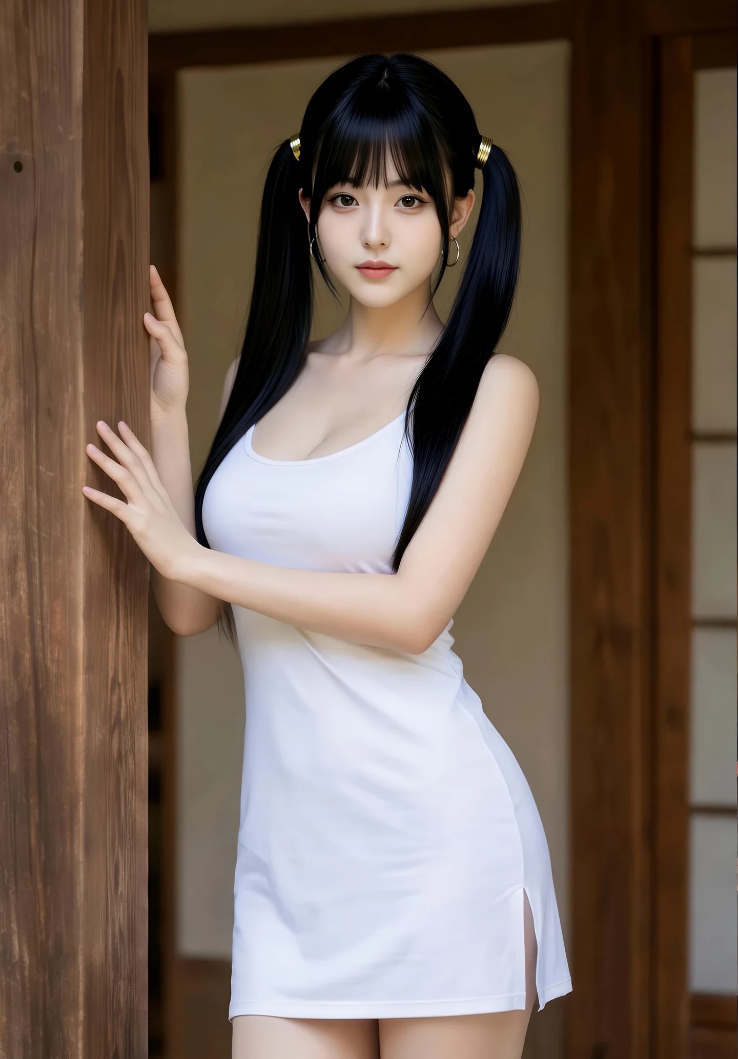 AIG美女_No.547_柚柚sasa_白色连衣短裙 主题写真 [69+1P]Xiuren秀人写真高清美女套图写真下载-看套图看套图
