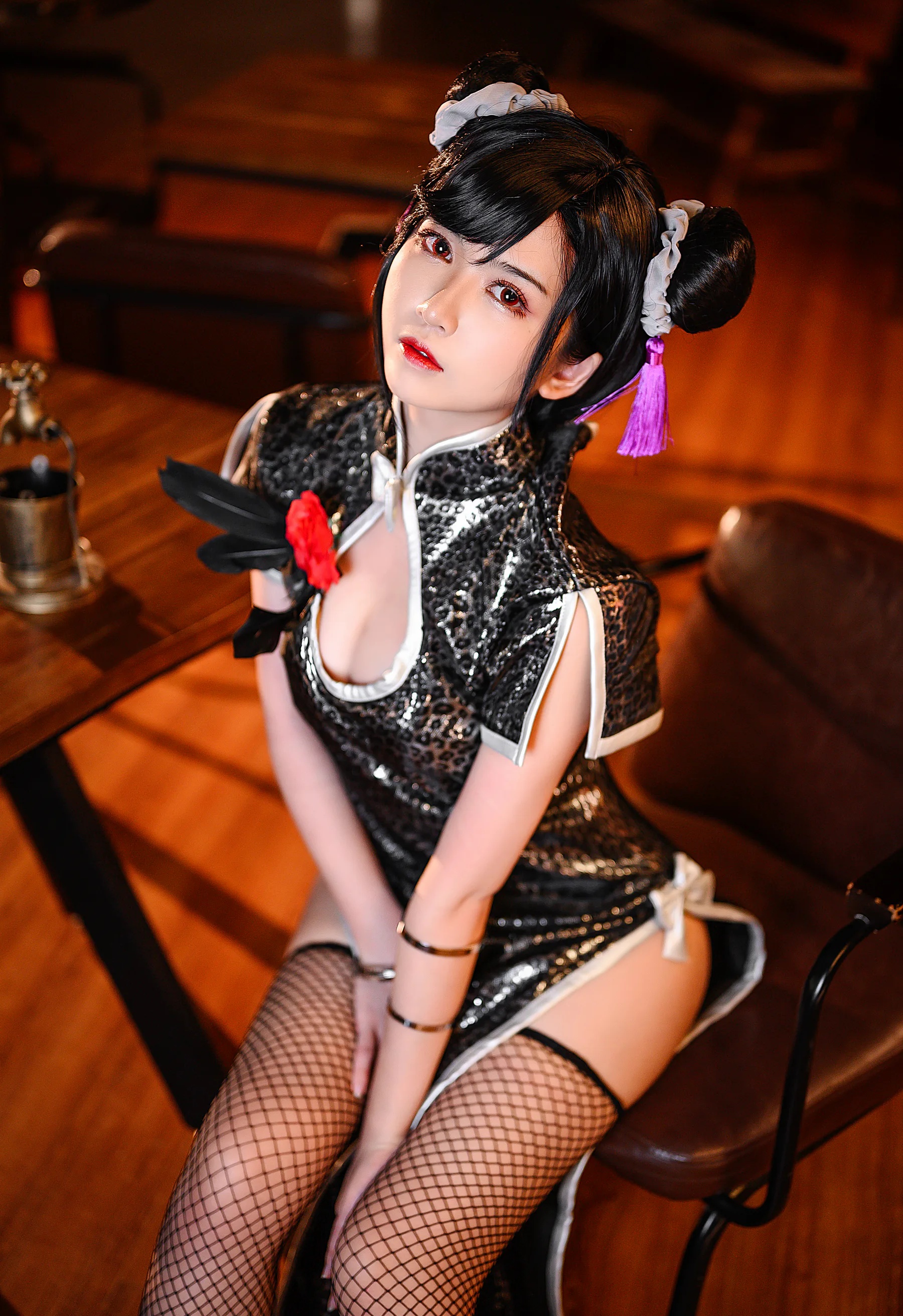 动漫博主_鳗鱼霏儿_No.089 蒂法旗袍 主题写真 [21P]Xiuren秀人写真高清美女套图写真下载-看套图看套图
