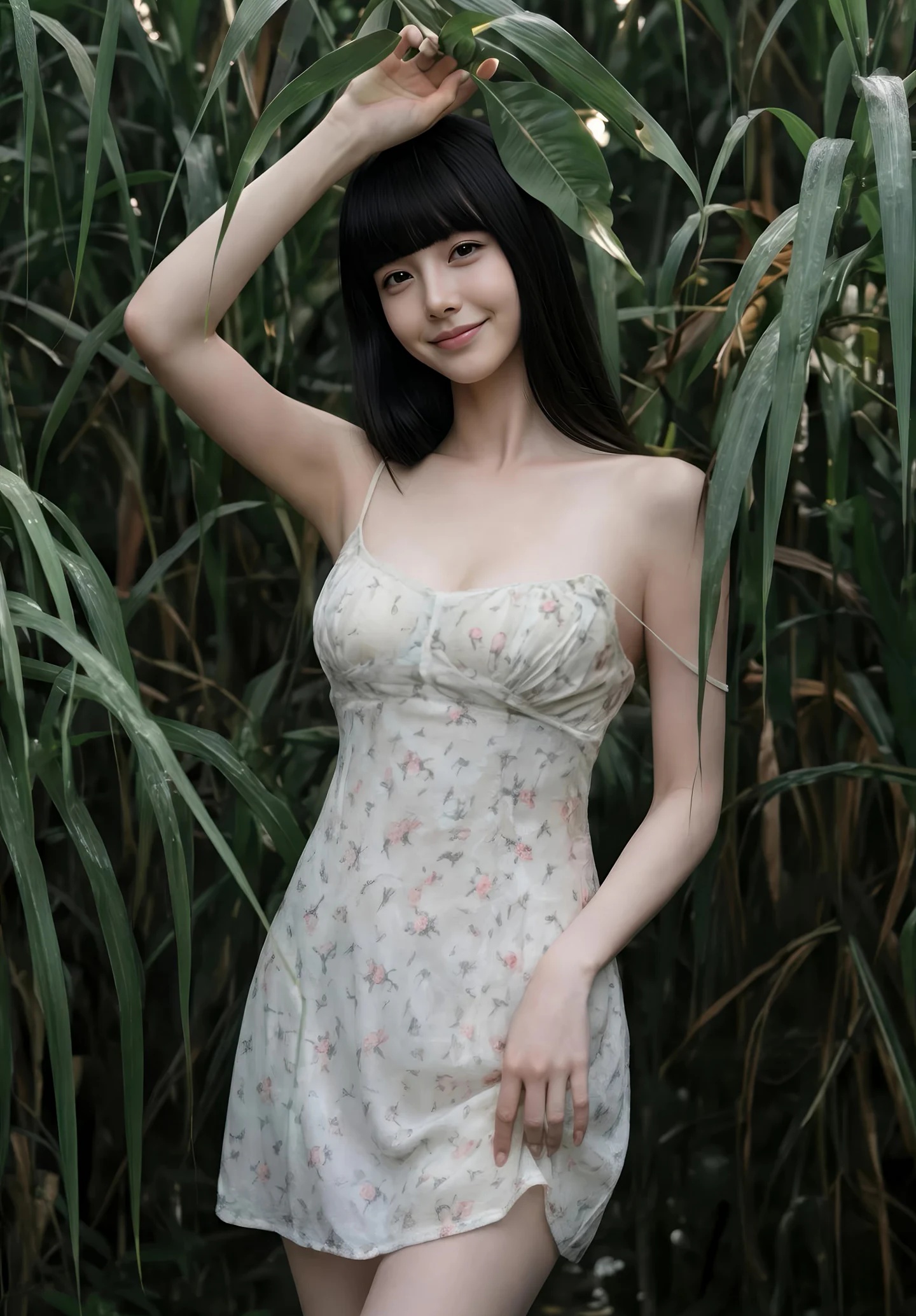 AIG美女_No.534_九歌lina_性感吊带花裙 主题写真 [69+1P]Xiuren秀人写真高清美女套图写真下载-看套图看套图