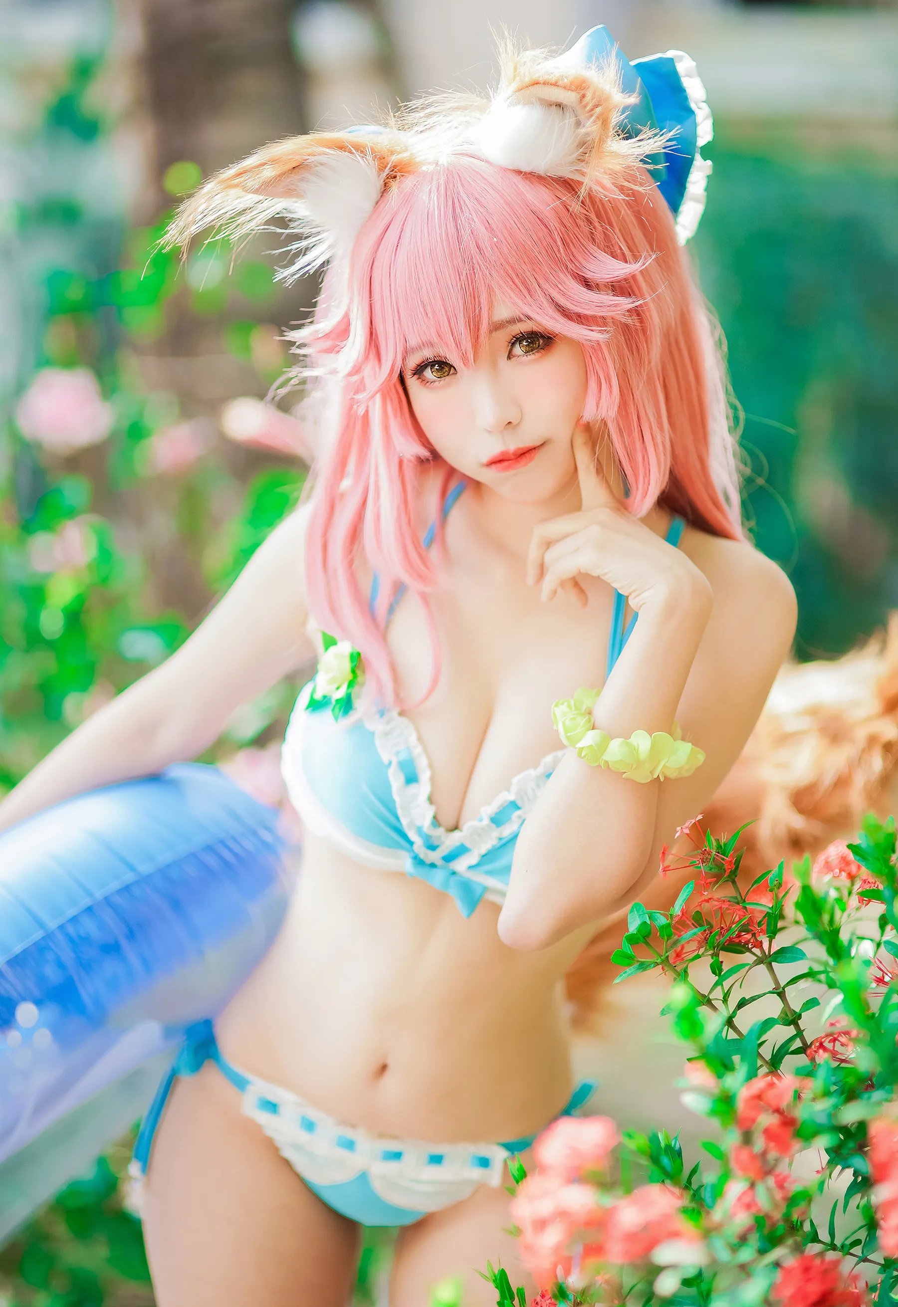Coser妹子_ElyEE子_No.046 玉藻前-泳池 主题写真 [39P]Xiuren秀人写真高清美女套图写真下载-看套图看套图
