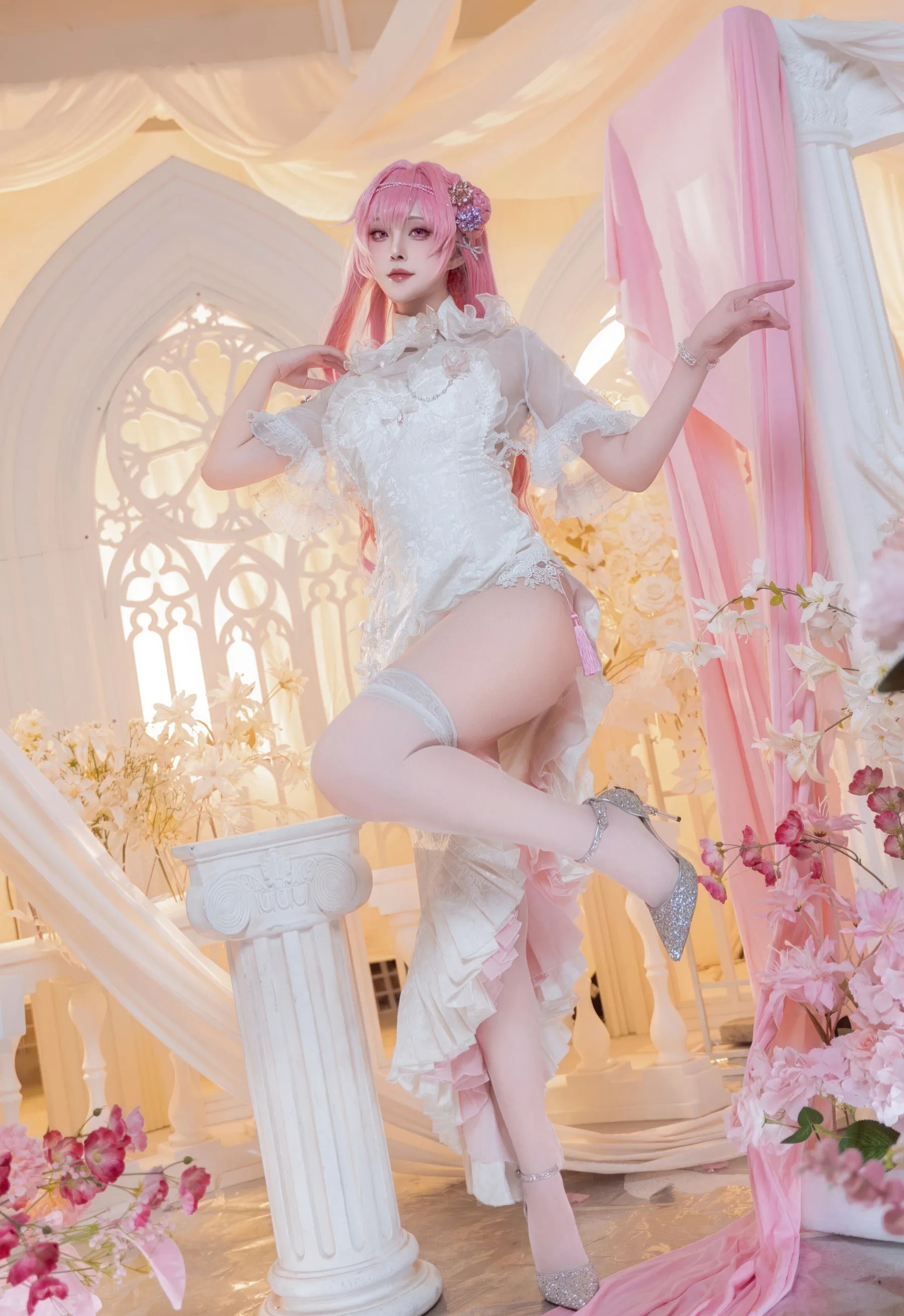 网络美女_Natsuko夏夏子_No.106 NIKKE 桃乐丝旗袍 [78P]Xiuren秀人写真高清美女套图写真下载-看套图看套图