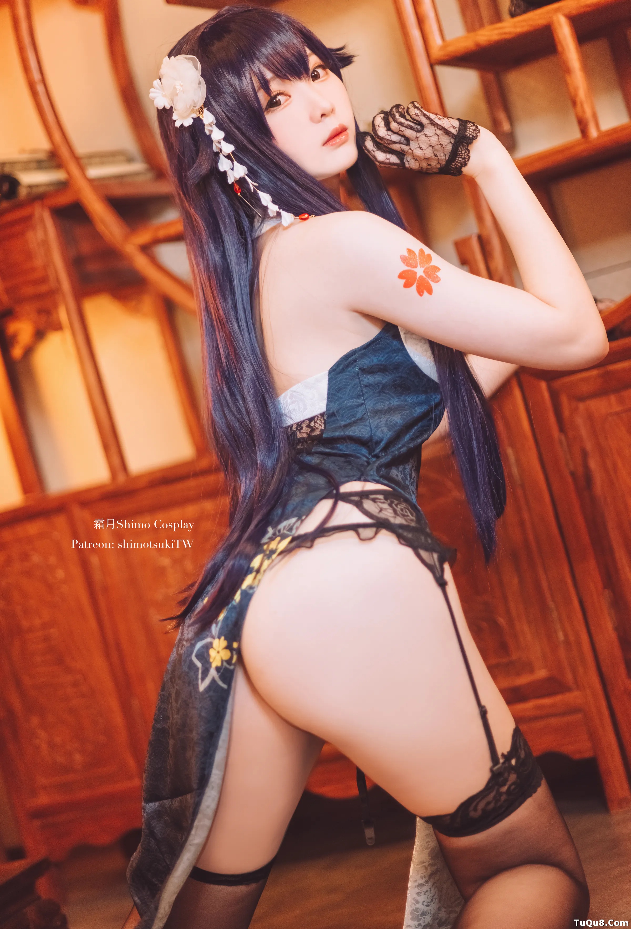Coser美女_霜月shimo_No.047 &ndash; 碧蓝航线 吾妻旗袍 主题写真 [12P]Xiuren秀人写真高清美女套图写真下载-看套图看套图