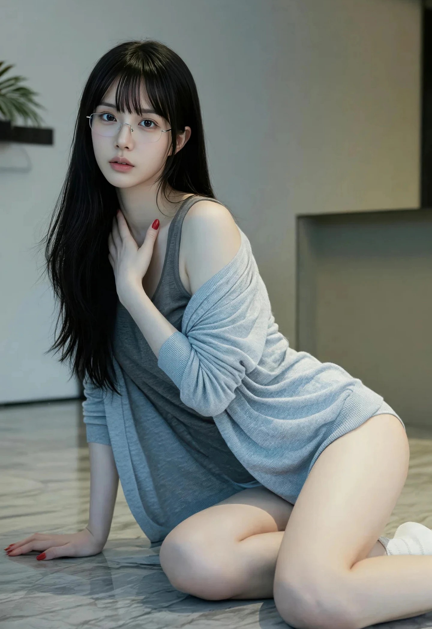 AIG美女_No.622_芭喜mila_灰色死库水 主题写真 [90+1P]Xiuren秀人写真高清美女套图写真下载-看套图看套图