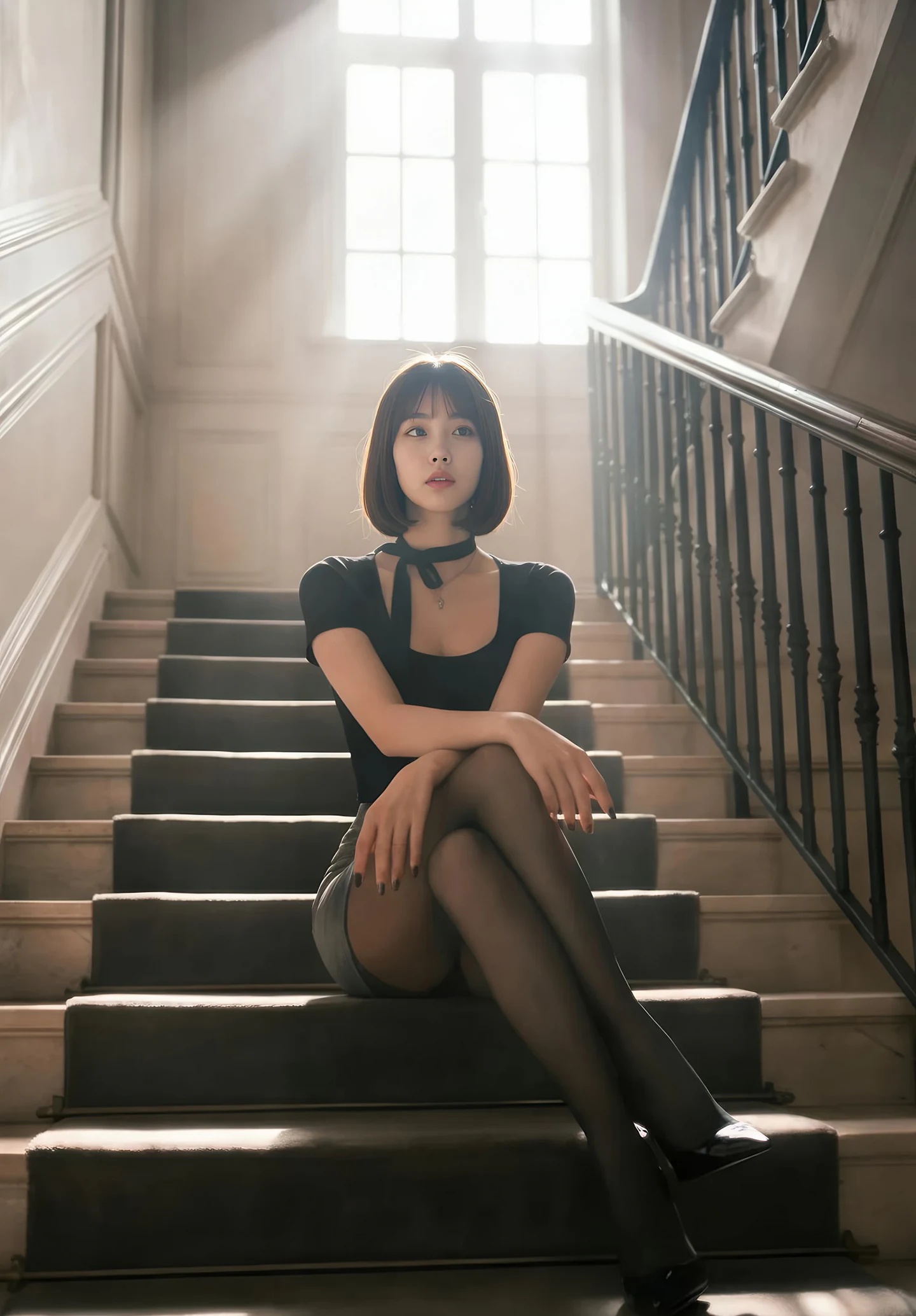 AIG美女_No.536_小乔不乔_短裙黑丝 主题写真 [75+1P]-看套图