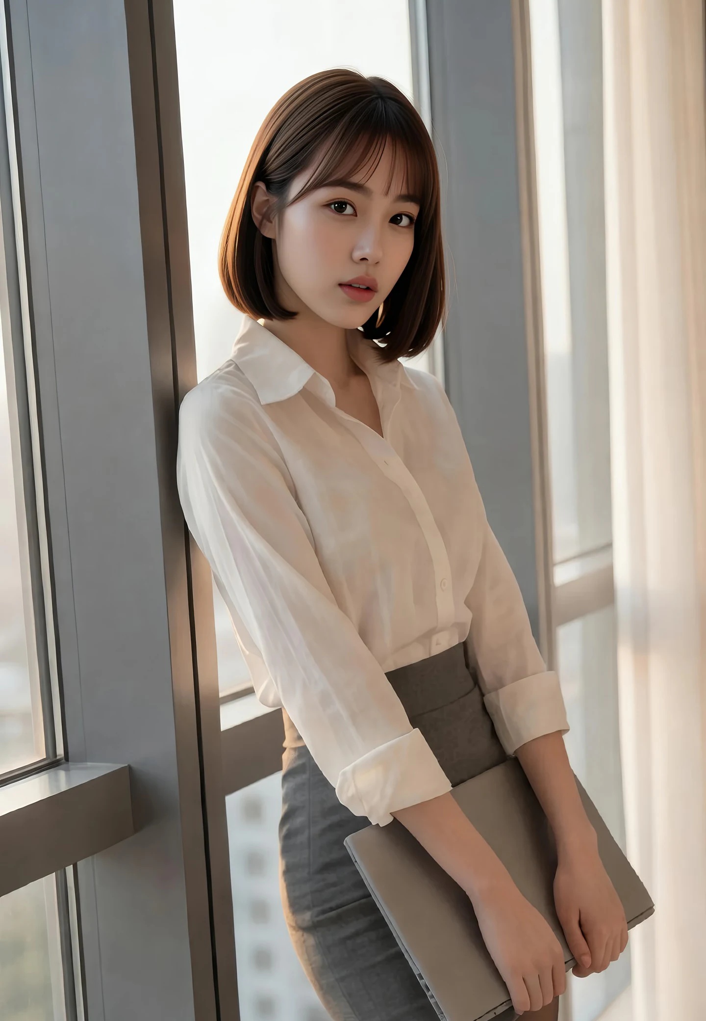 AIG美女_No.522_小乔不乔_性感白衬衫 主题写真 [73+1P]Xiuren秀人写真高清美女套图写真下载-看套图看套图