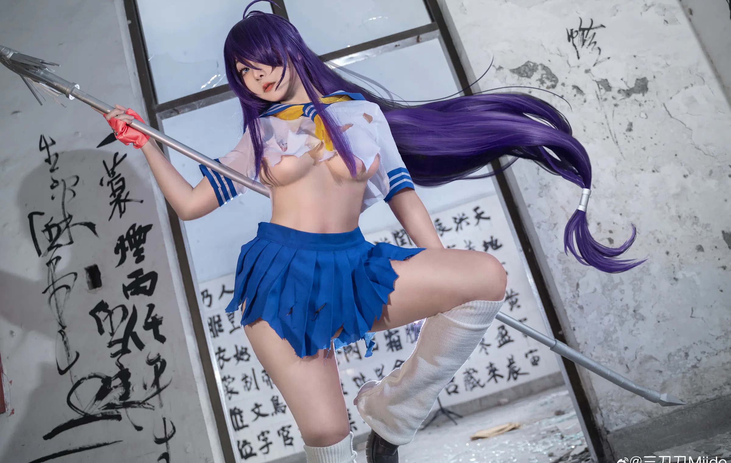 Coser美女_三刀刀miido_No.042 &ndash; 关羽云长 主题写真 [16P]Xiuren秀人写真高清美女套图写真下载-看套图看套图