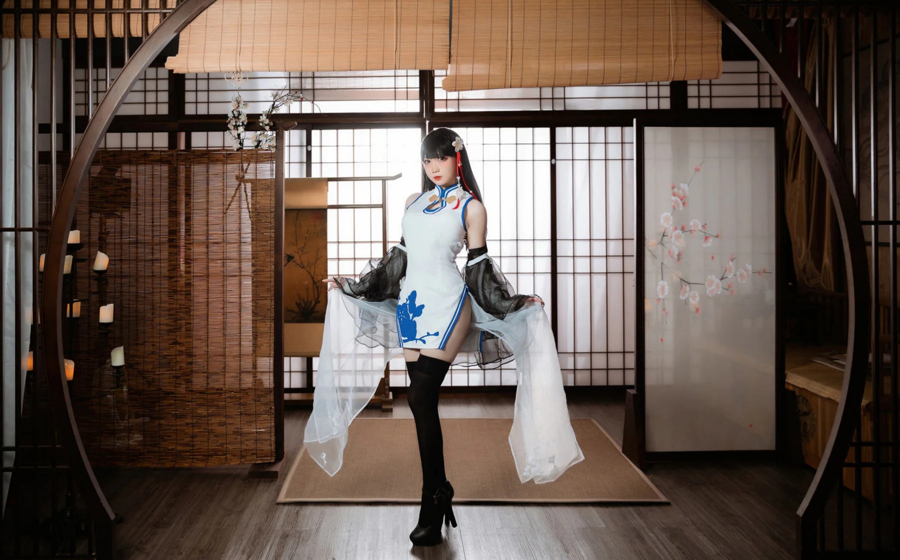 Coser美女_焖焖碳_No.043 &ndash; 碧蓝航线 逸仙 主题写真 [23P]Xiuren秀人写真高清美女套图写真下载-看套图看套图