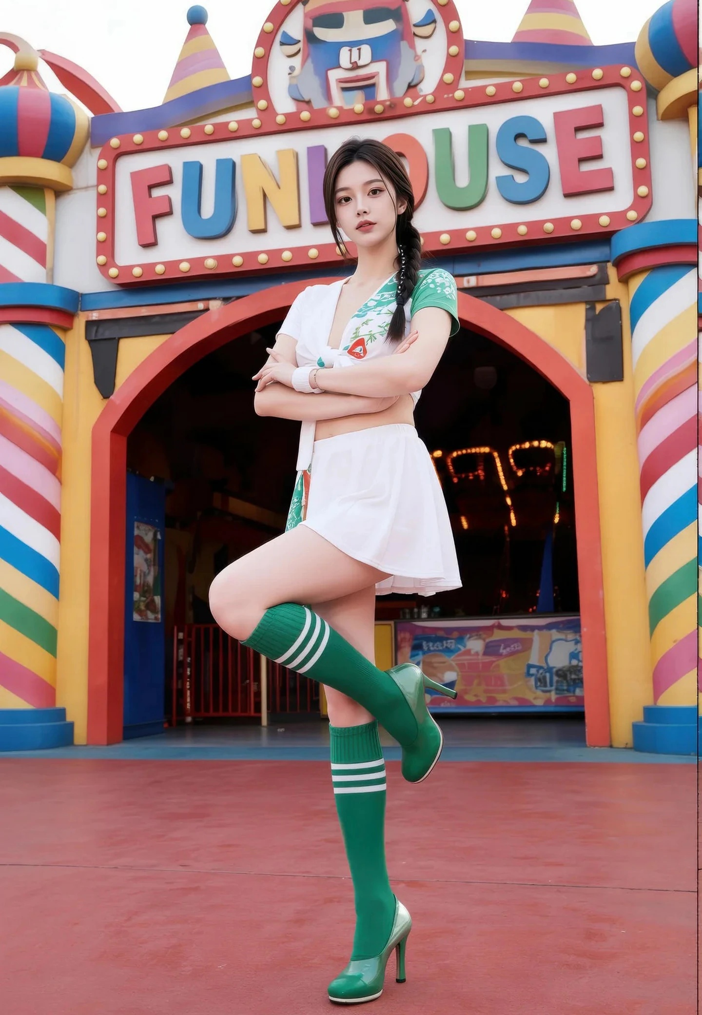 AIG美女_No.607_熙蕾学姐_性感白色短裙 主题写真 [66+1P]Xiuren秀人写真高清美女套图写真下载-看套图看套图