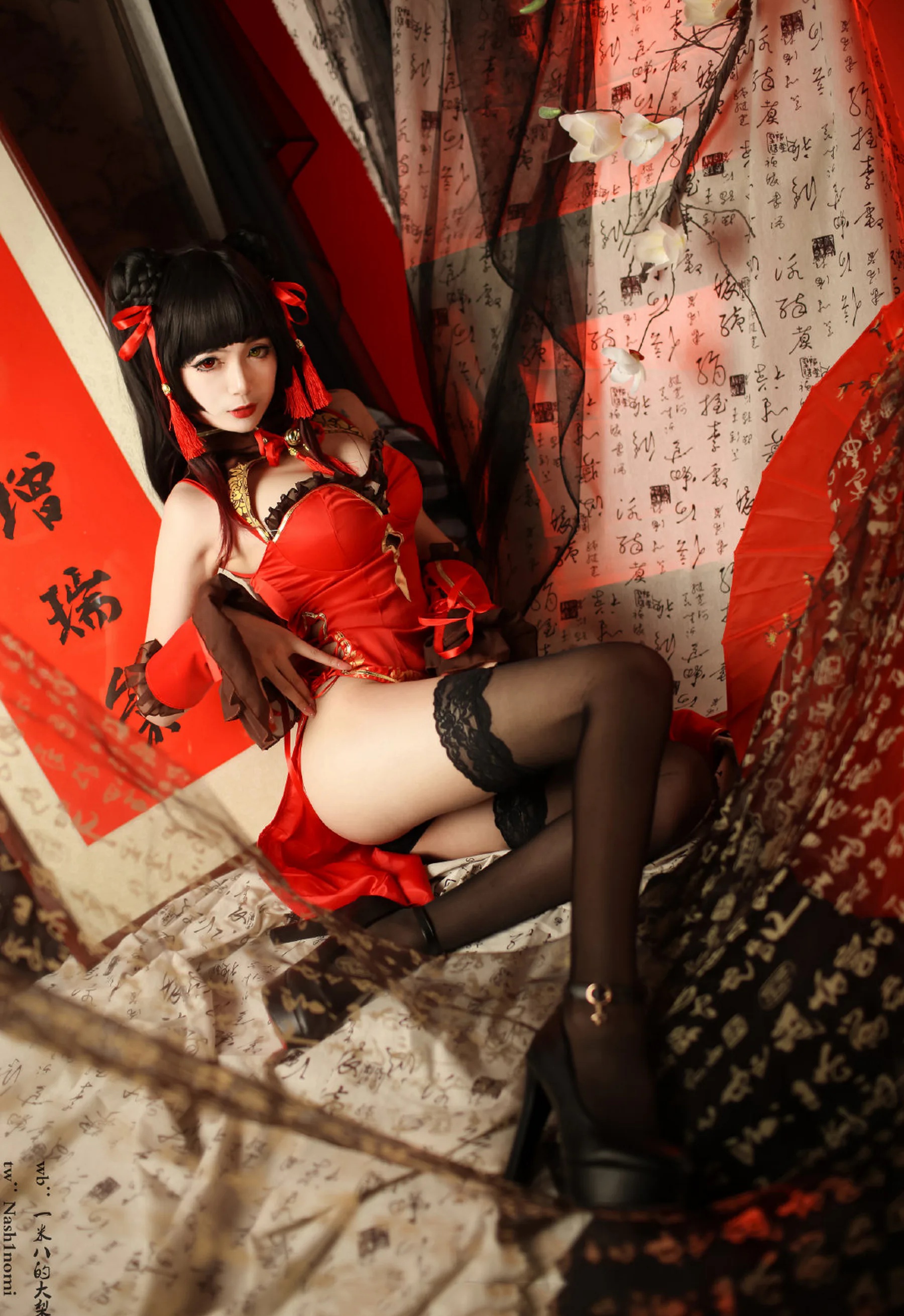 二次元博主_一米八的大梨子_No.008 时崎狂三新春旗袍 [12P]Xiuren秀人写真高清美女套图写真下载-看套图看套图