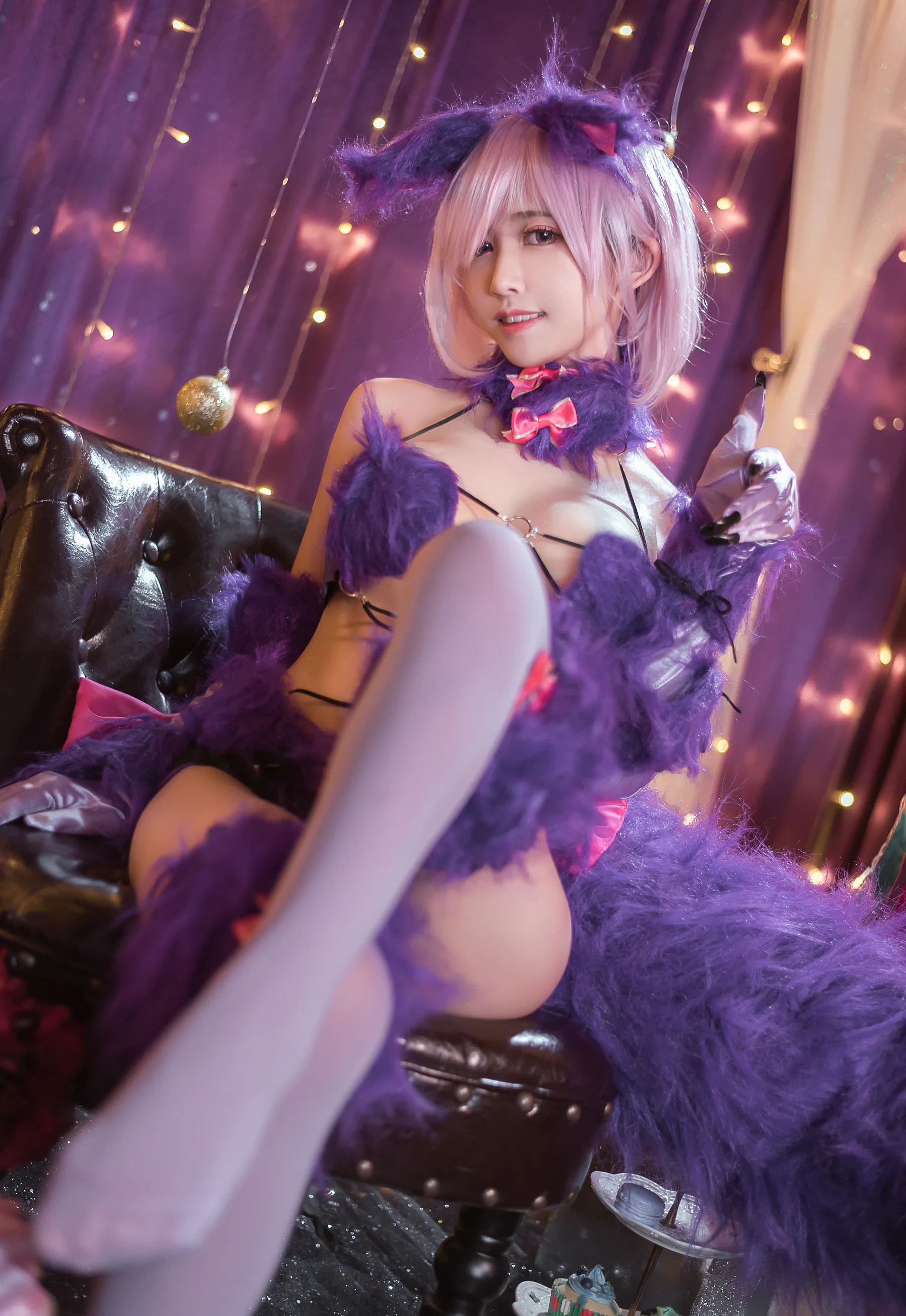 动漫博主_鳗鱼霏儿_No.037 紫色礼装 主题写真 [10P]Xiuren秀人写真高清美女套图写真下载-看套图看套图