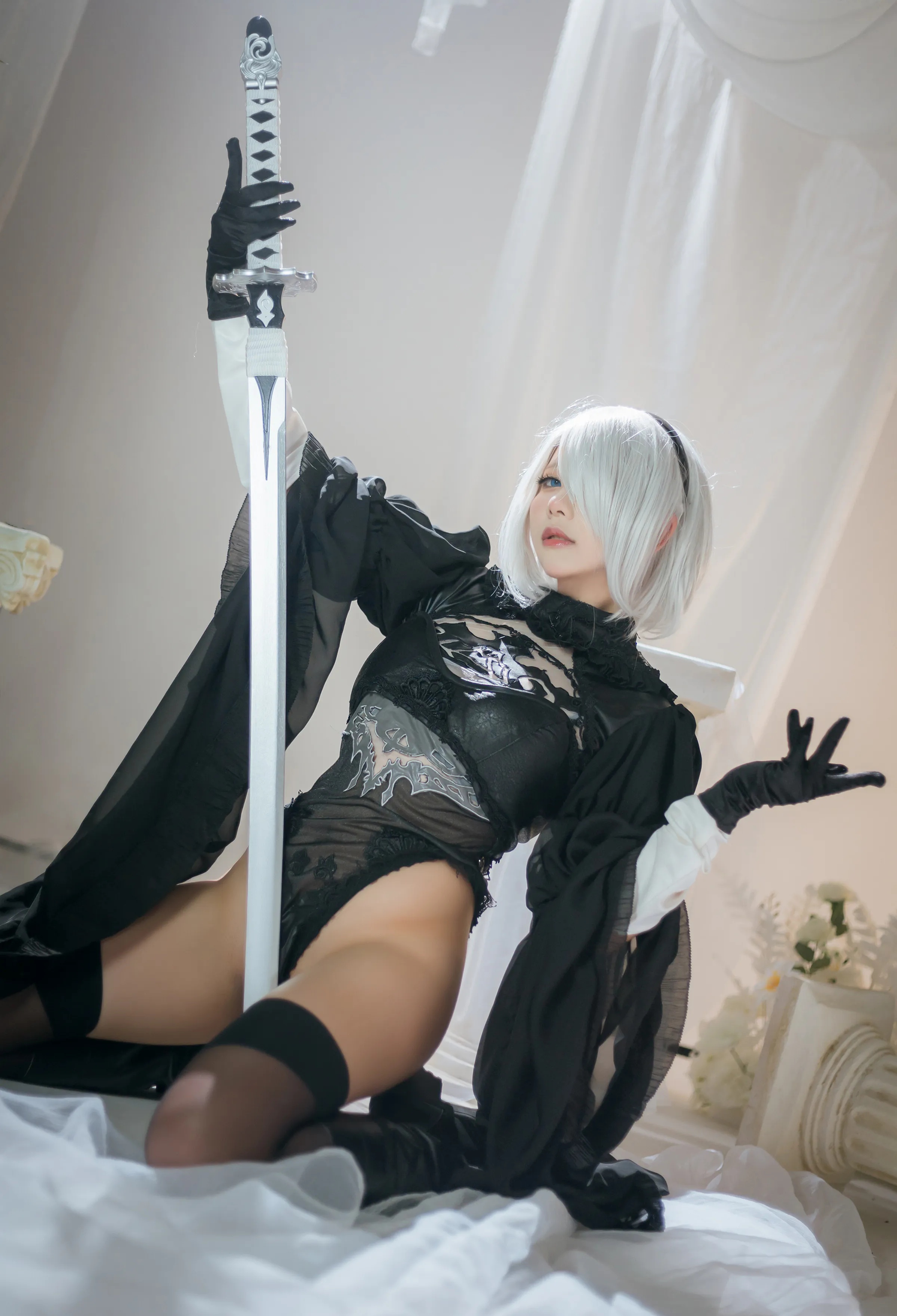 国产Coser美女_是一只熊仔吗_No.014 &ndash; 2B连衣裙 主题写真 [6P]-看套图