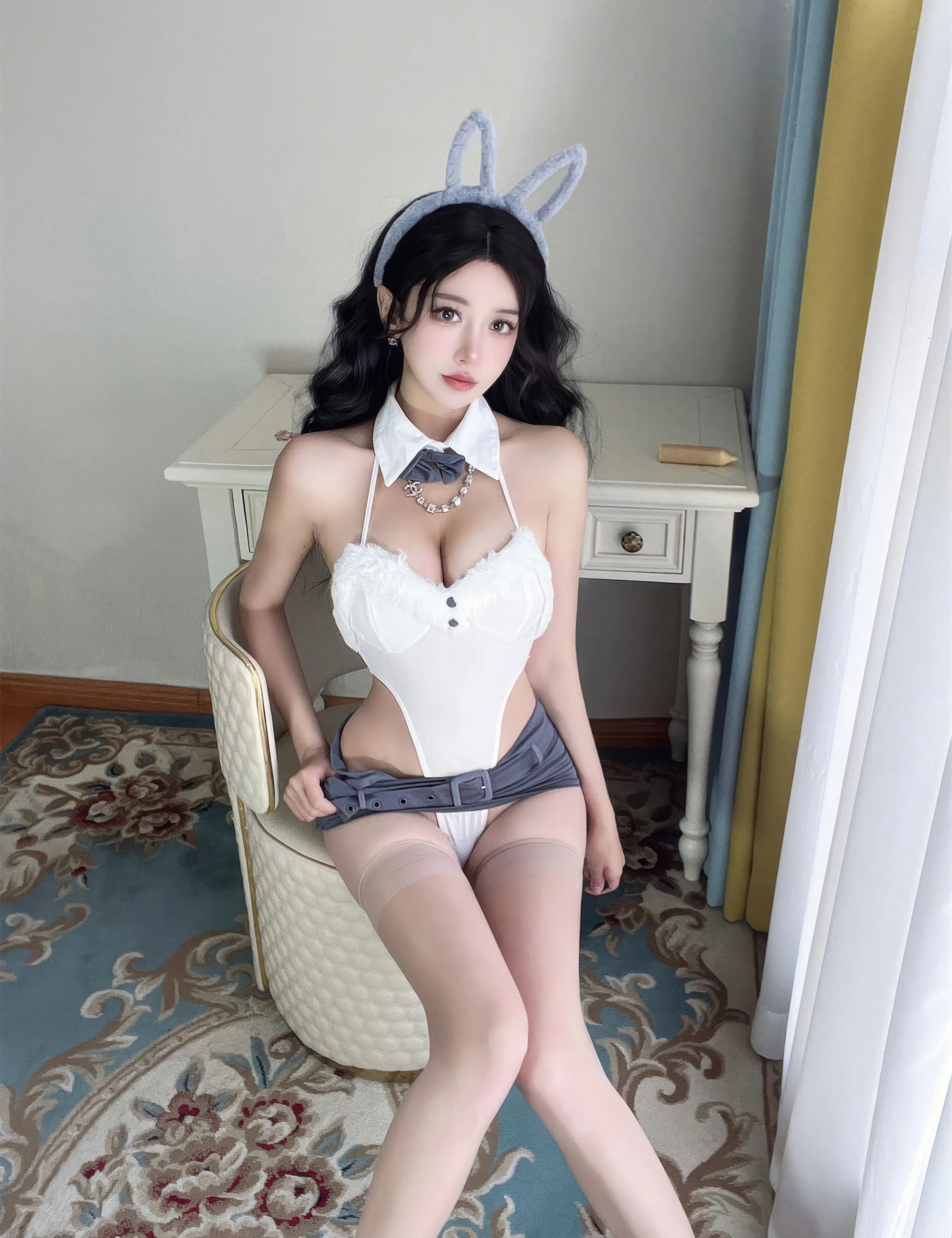Coser美女_过期米线线喵_No.163 失落兔兔 主题写真 [34P]Xiuren秀人写真高清美女套图写真下载-看套图看套图