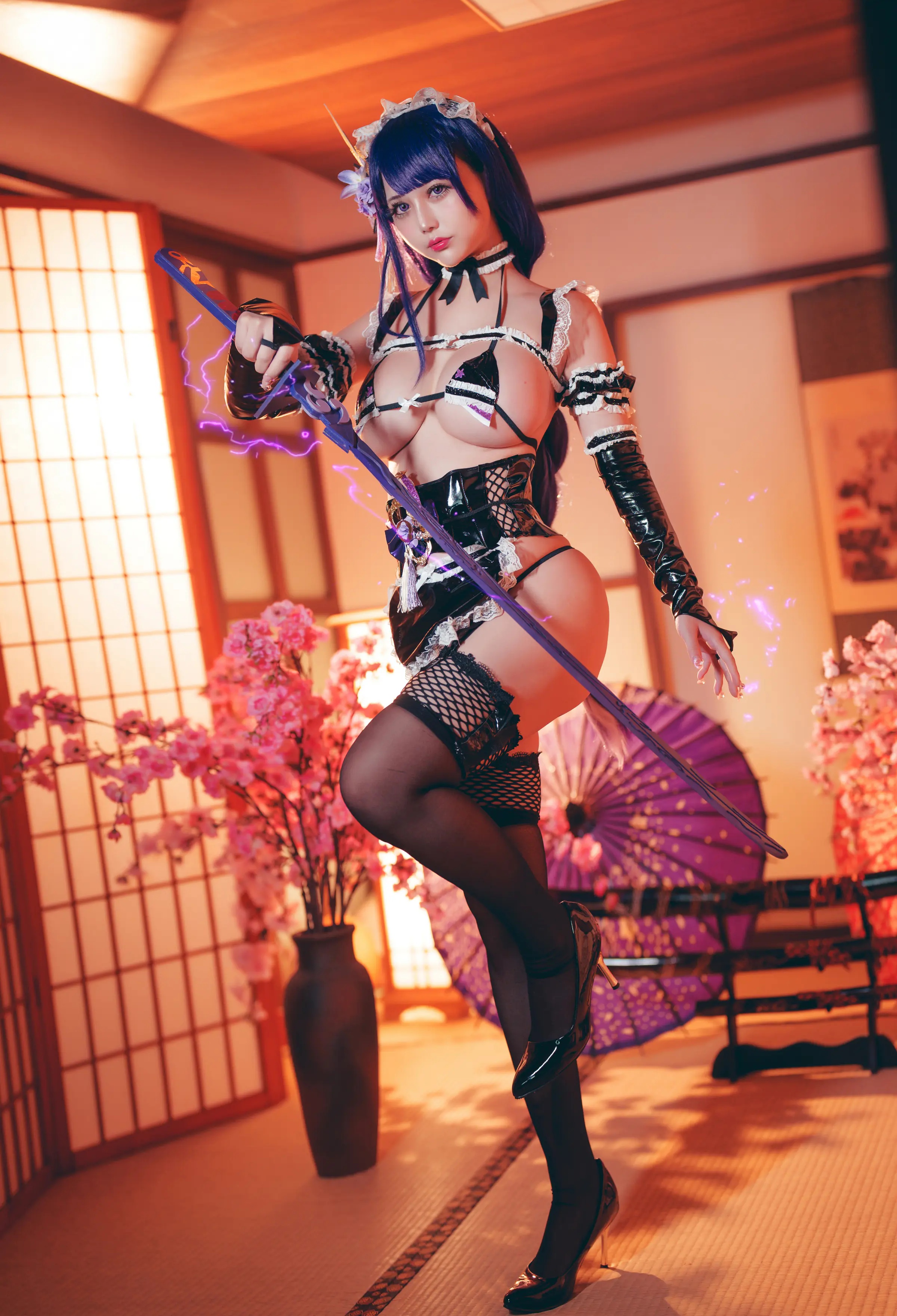 台湾Coser美女_沖田凜花Rinka_No.074 &ndash; 雷電將軍 [30P]Xiuren秀人写真高清美女套图写真下载-看套图看套图