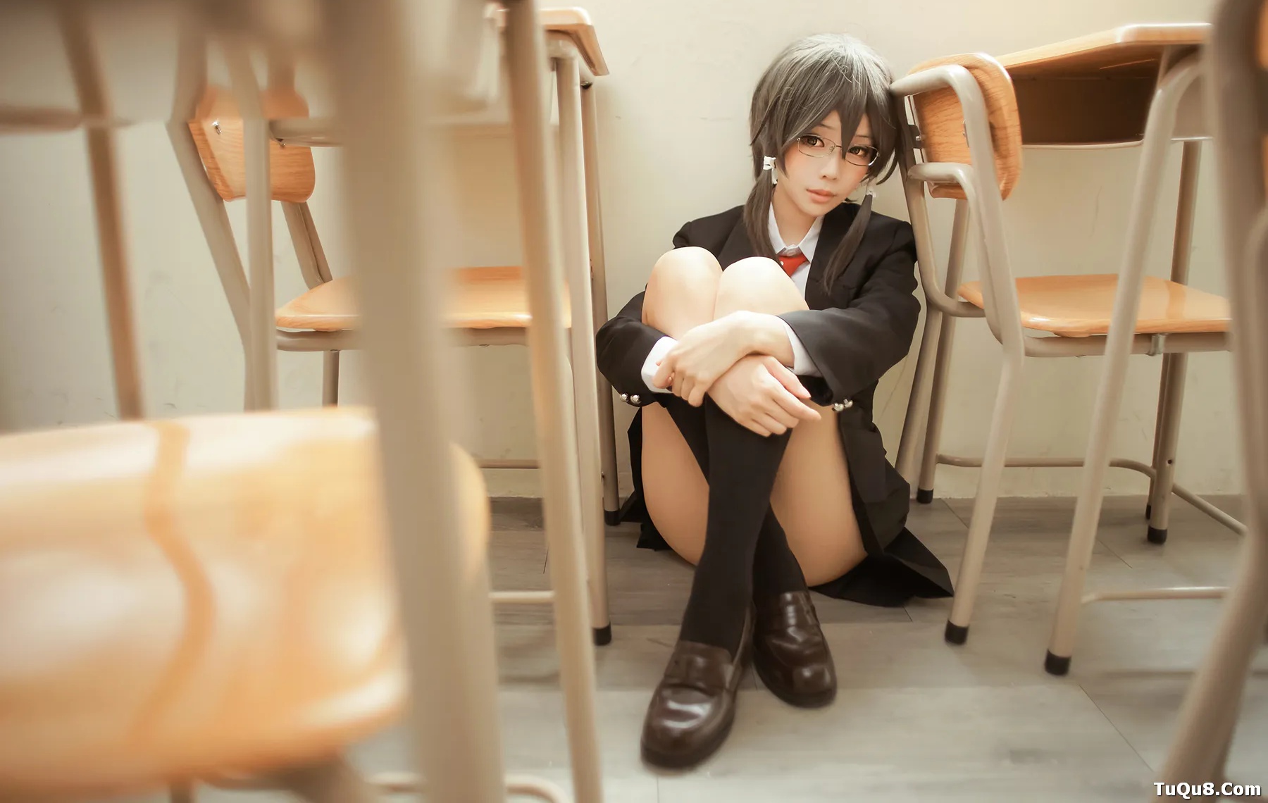 Coser妹子_ElyEE子_No.042 JK 主题写真 [46P]Xiuren秀人写真高清美女套图写真下载-看套图看套图