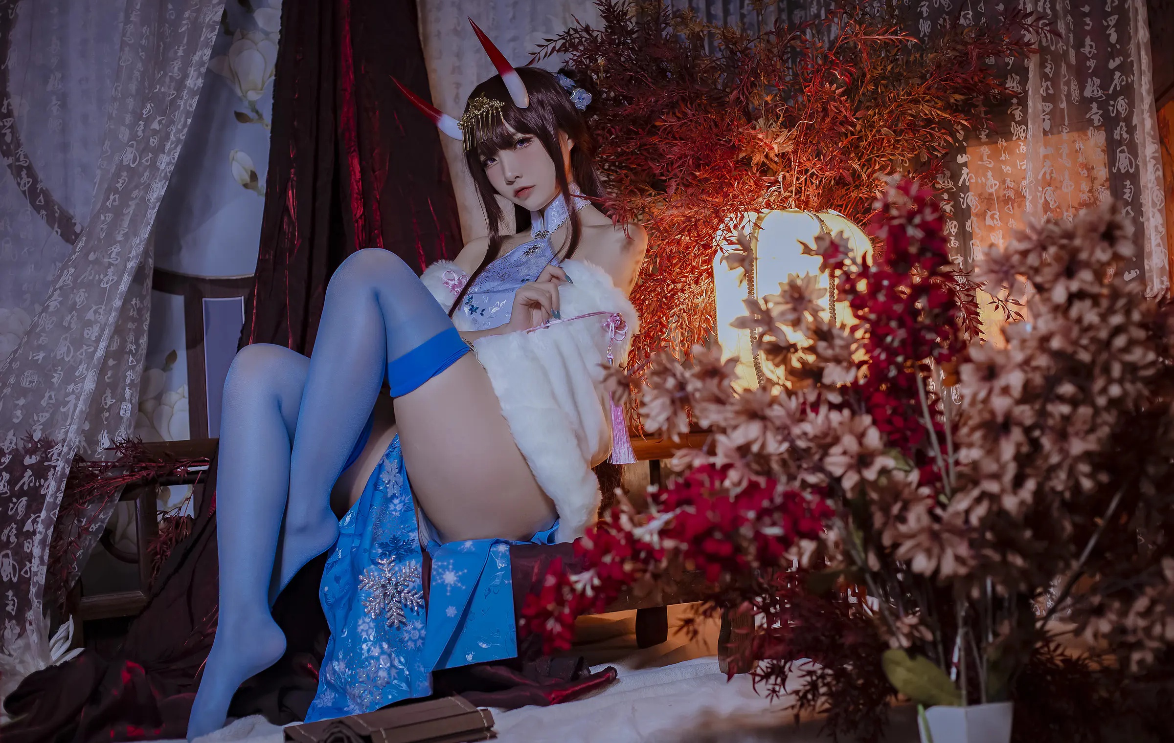 Coser美女_二佐nisa_No.105 &ndash; 碧蓝航线 能代旗袍 主题写真 [18P]Xiuren秀人写真高清美女套图写真下载-看套图看套图