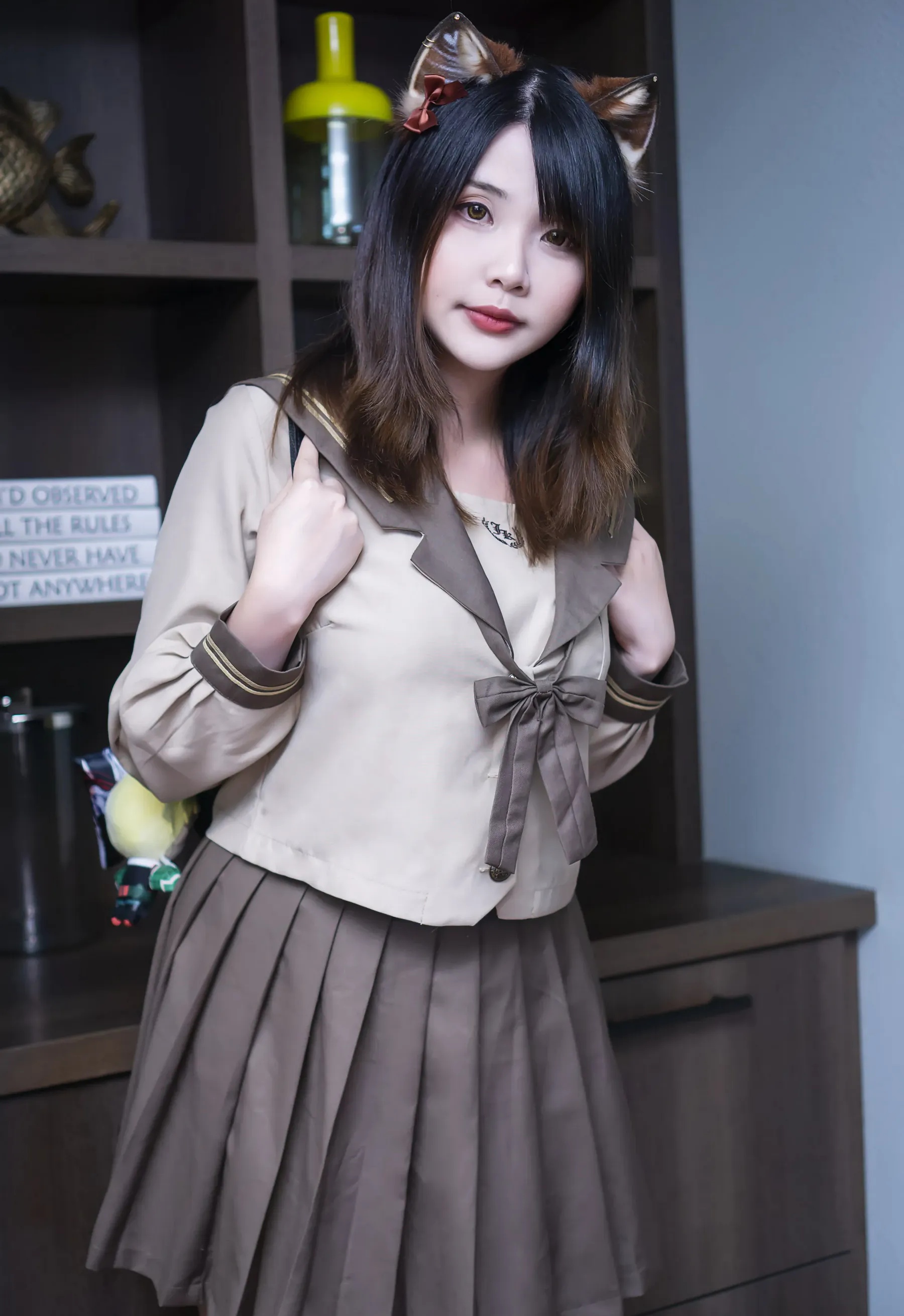 越南Coser美女_Hana Bunny_No.095 &ndash; Kitty School Girl 主题写真 [13P]Xiuren秀人写真高清美女套图写真下载-看套图看套图