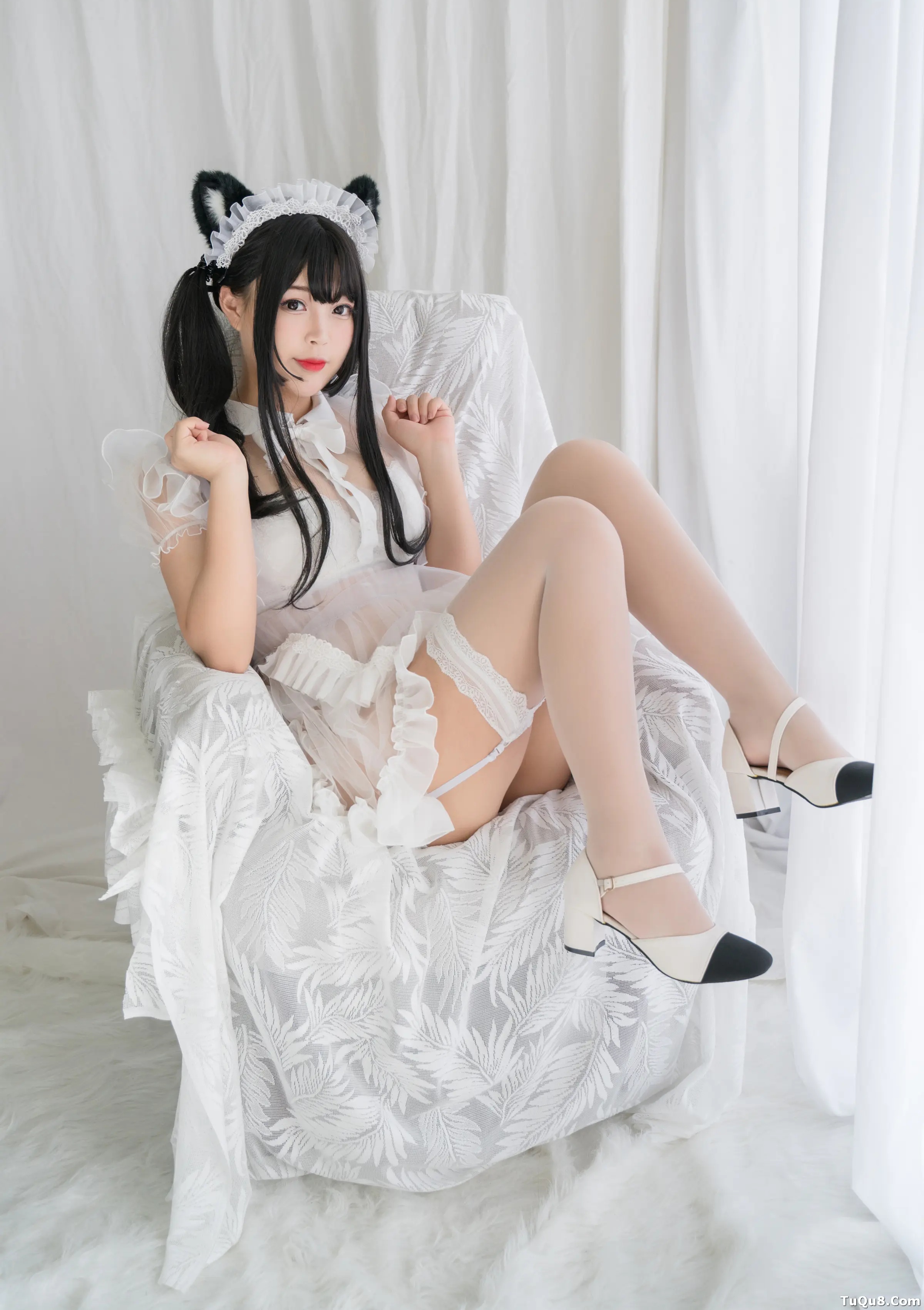 萌系小姐姐_白烨烨_No.059 &ndash; 白猫透明女仆 主题写真 [70P]Xiuren秀人写真高清美女套图写真下载-看套图看套图