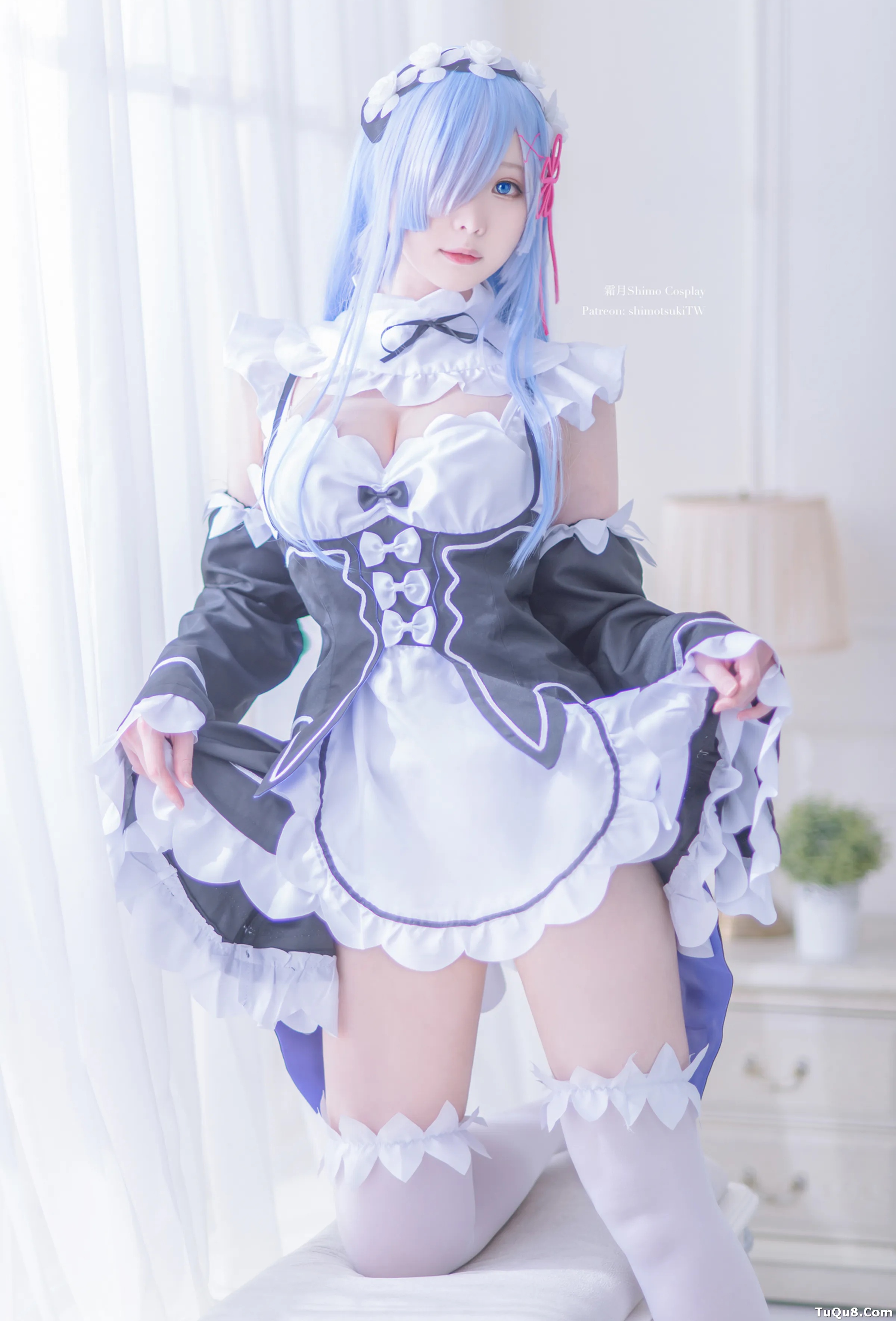 Coser美女_霜月shimo_No.050 &ndash; 雷姆女仆装 主题写真 [12P]Xiuren秀人写真高清美女套图写真下载-看套图看套图