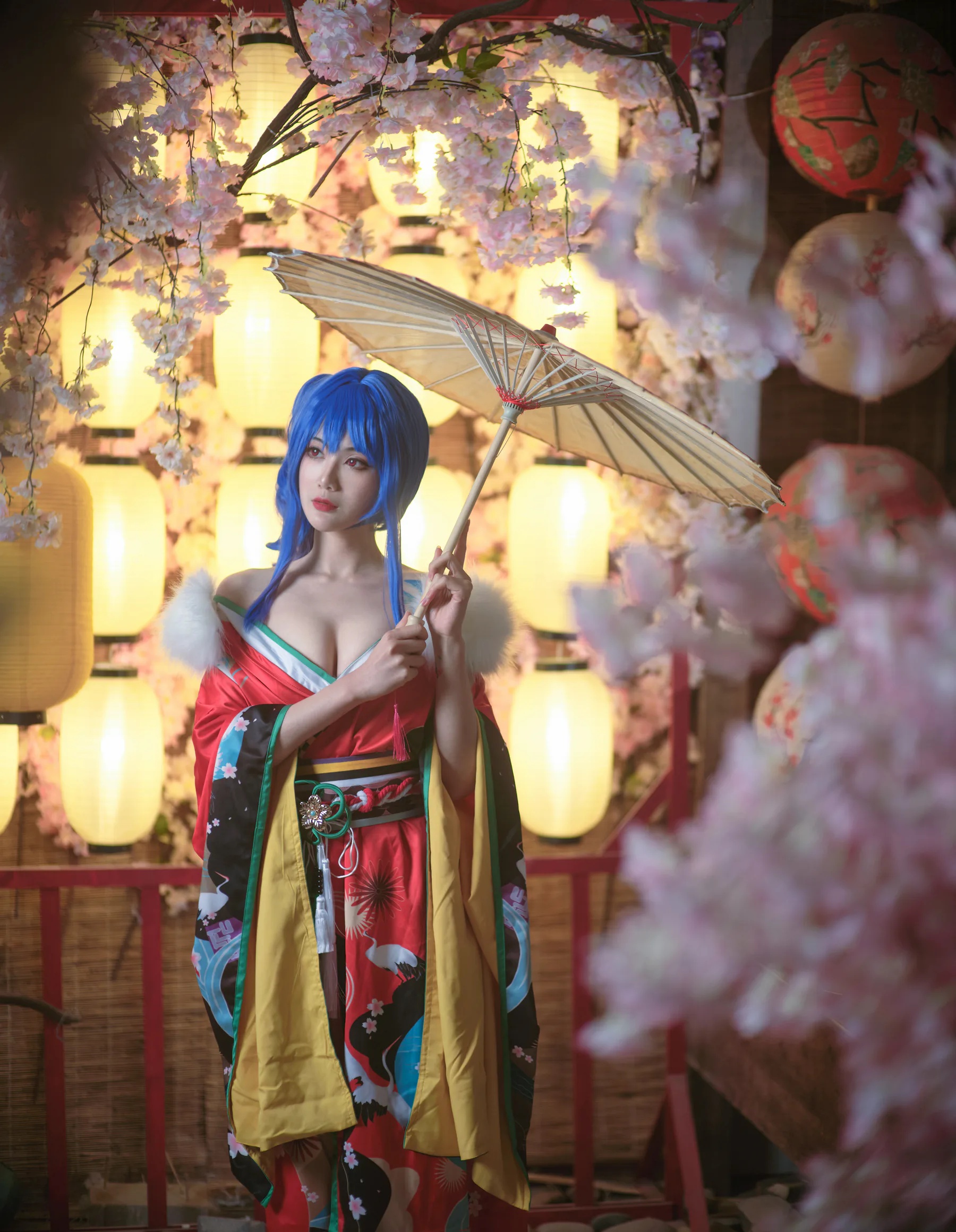 二次元博主_一米八的大梨子_No.032 圣姨和服 主题写真 [18P]-看套图