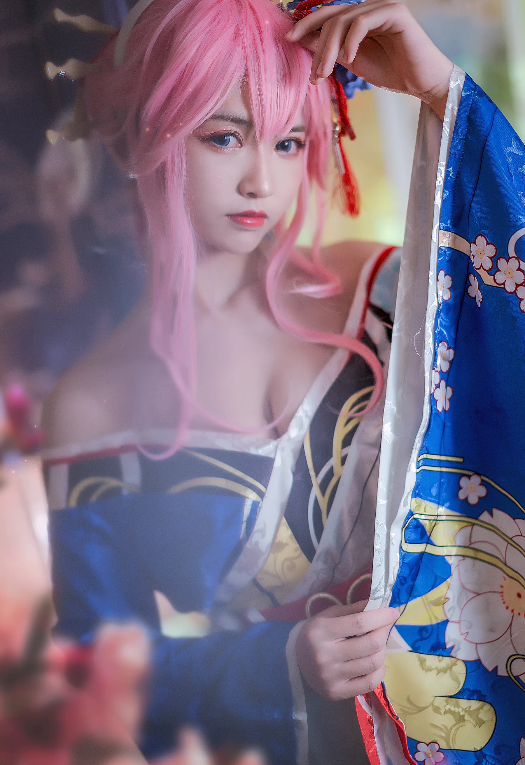 动漫博主_鳗鱼霏儿_No.086 八重樱花魁 主题写真 [12P]Xiuren秀人写真高清美女套图写真下载-看套图看套图