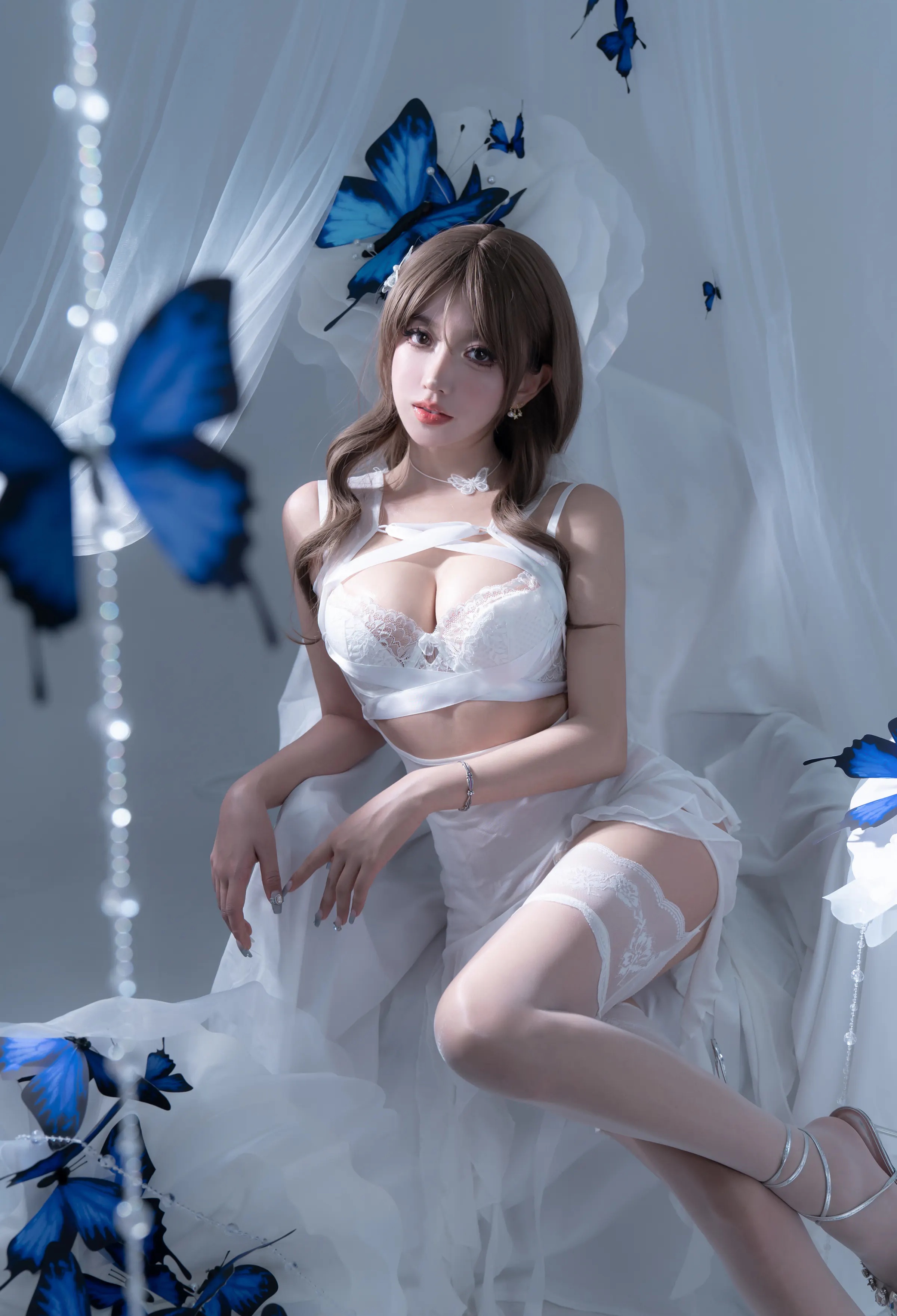 Coser美女_过期米线线喵_No.164 电子蝴蝶 主题写真 [52P]Xiuren秀人写真高清美女套图写真下载-看套图看套图