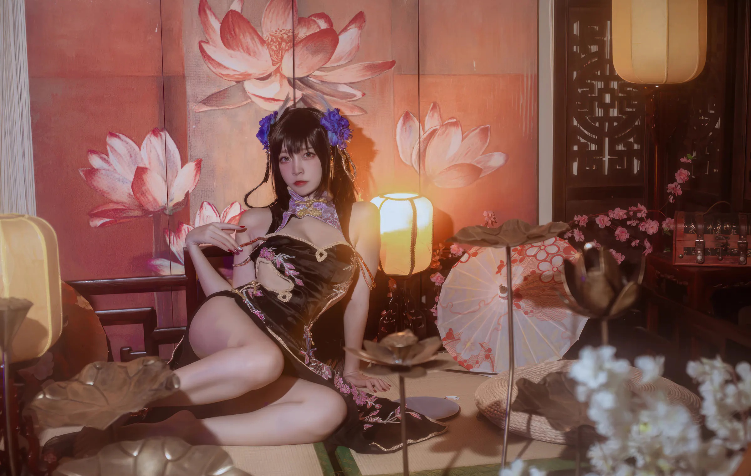Coser美女_二佐nisa_No.191 &ndash; 碧蓝航线 比叡鲟旗袍 [24P]-看套图
