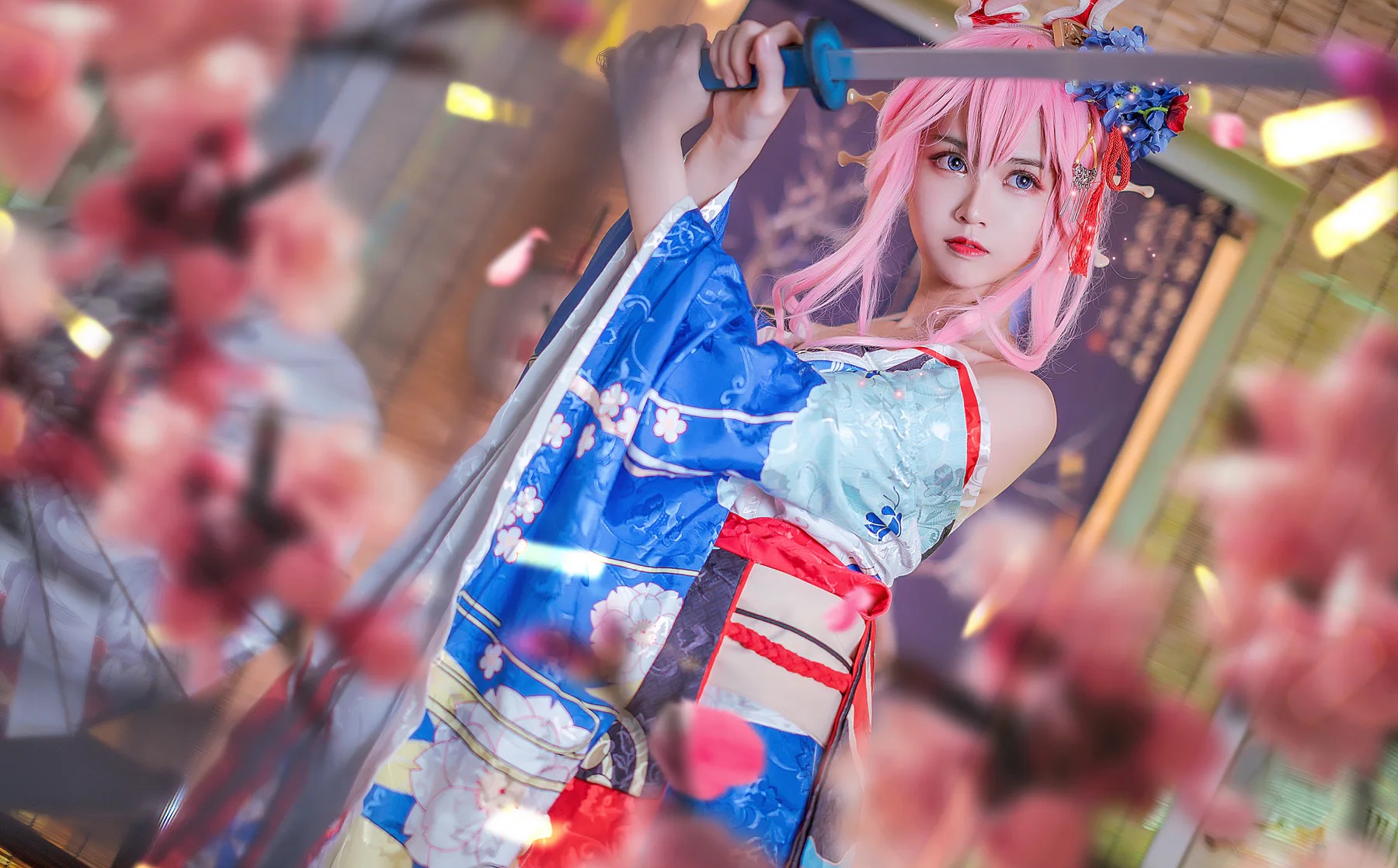 动漫博主_鳗鱼霏儿_No.093 八重樱花魁 主题写真 [12P]Xiuren秀人写真高清美女套图写真下载-看套图看套图