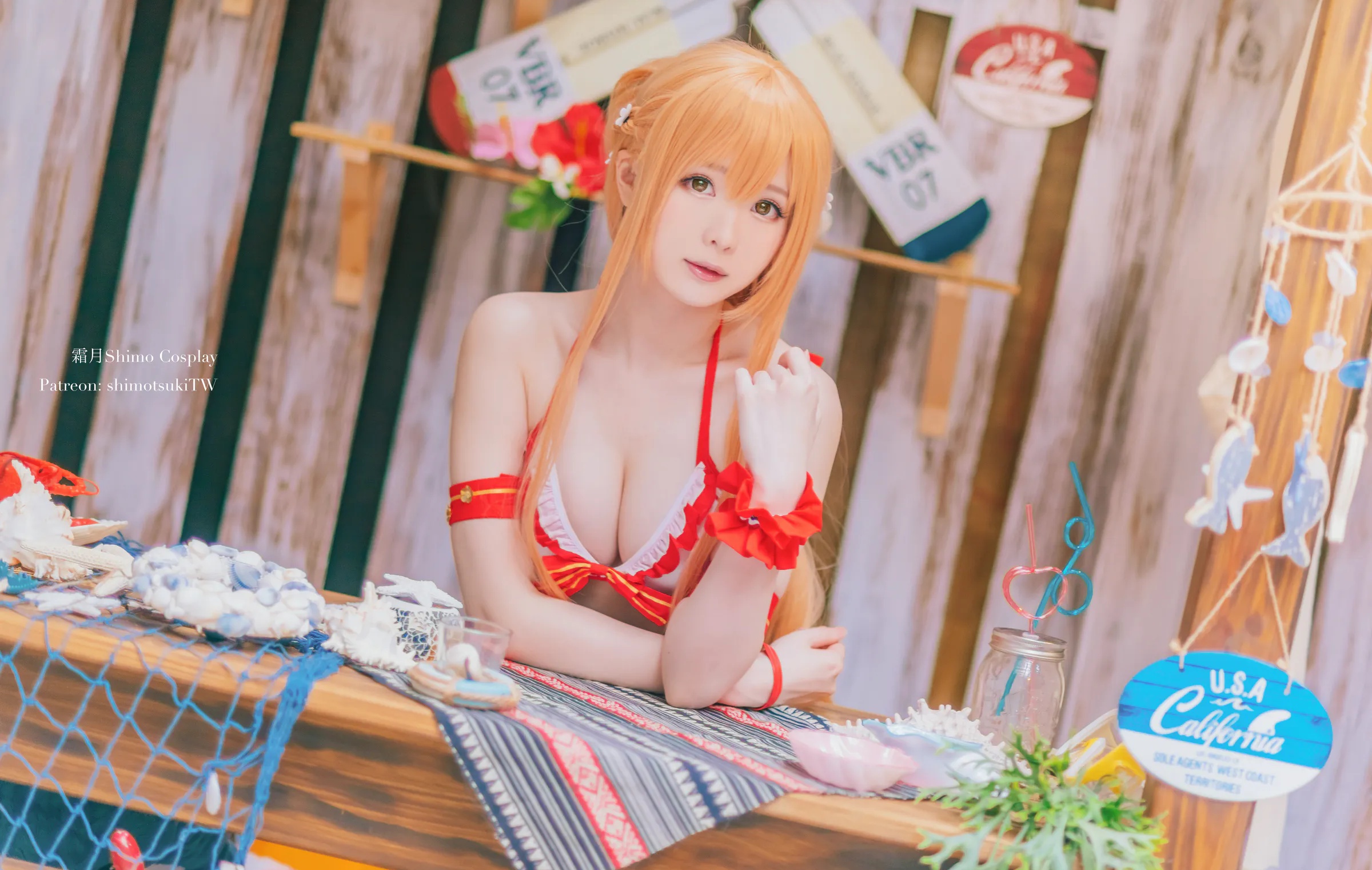Coser美女_霜月shimo_No.098 &ndash; 亚丝娜泳装 主题写真 [17P]Xiuren秀人写真高清美女套图写真下载-看套图看套图
