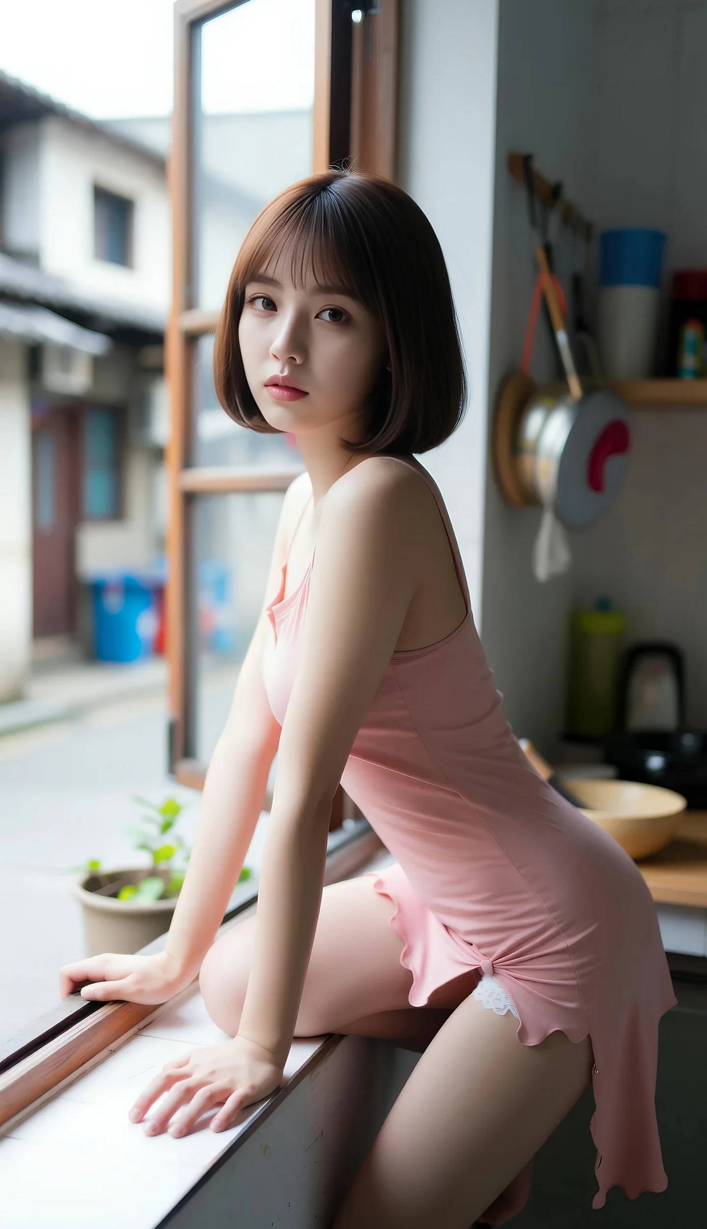 AIG美女_No.458_小乔不乔_粉色连衣短裙 主题写真 [97+1P]Xiuren秀人写真高清美女套图写真下载-看套图看套图