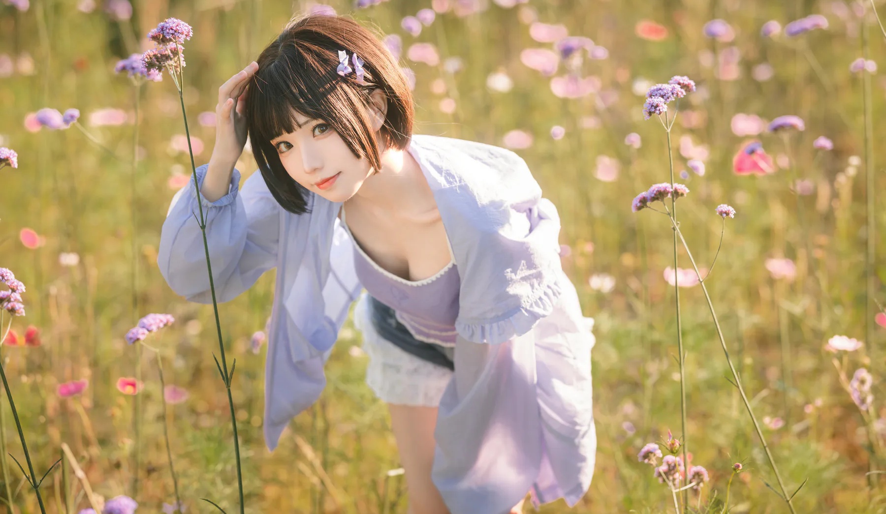 动漫博主_花柒hana_No.029 &ndash; 马鞭草 主题写真 [15P]-看套图
