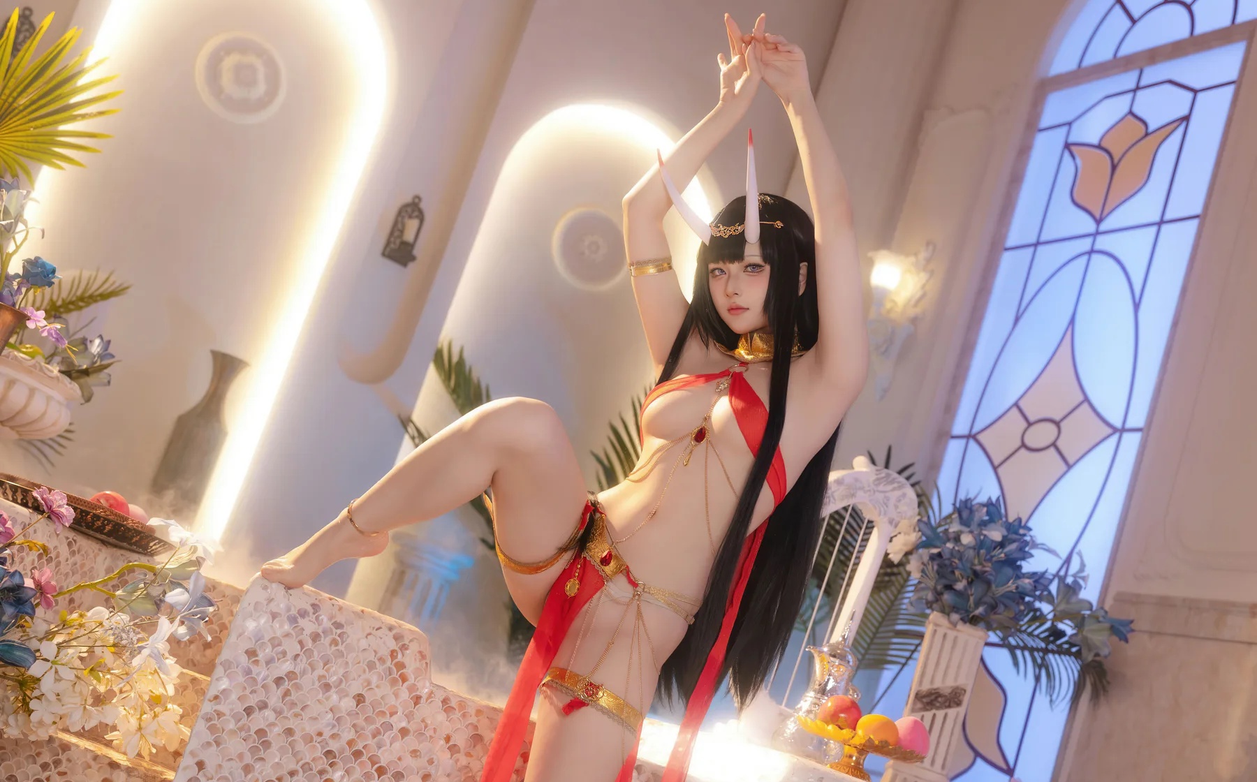 动漫博主_屿鱼Yukako_No.065 &ndash; 碧蓝航线 能代 赤纱浴影 [80P]Xiuren秀人写真高清美女套图写真下载-看套图看套图