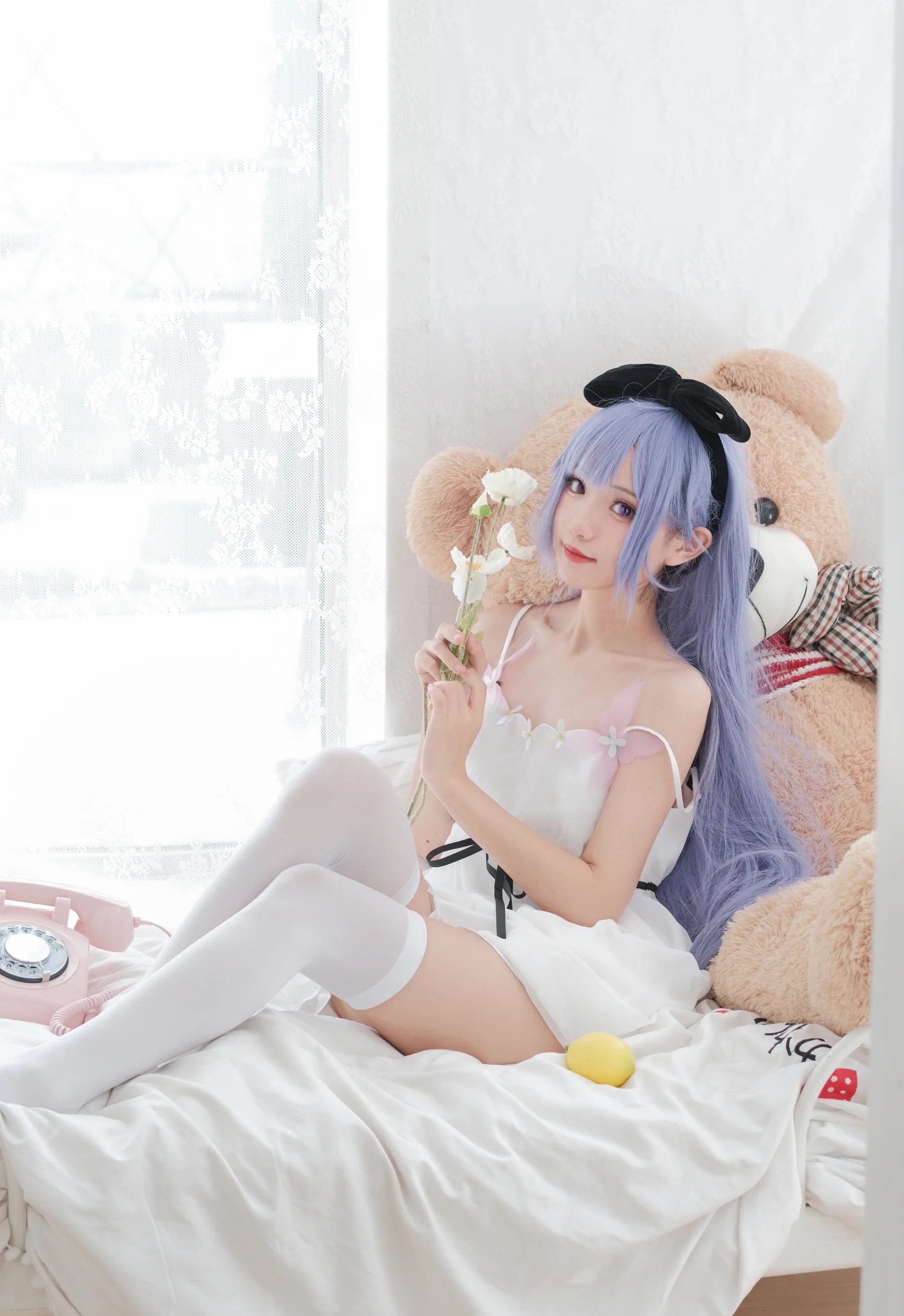 动漫博主_花柒hana_No.008 &ndash; 独角兽清凉阅读时光 [20P]Xiuren秀人写真高清美女套图写真下载-看套图看套图