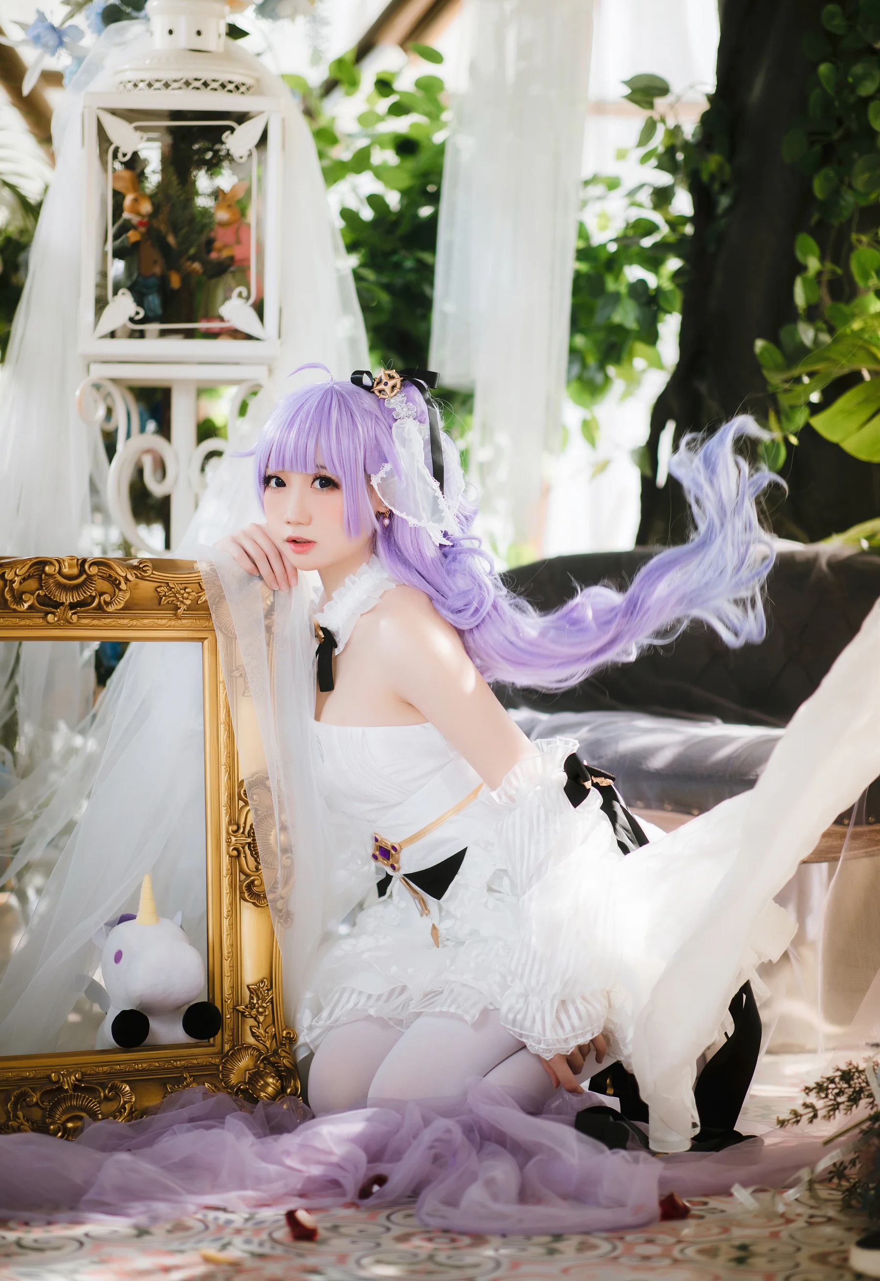 Coser美女_焖焖碳_No.038 &ndash; 独角兽婚纱 主题写真 [25P]-看套图