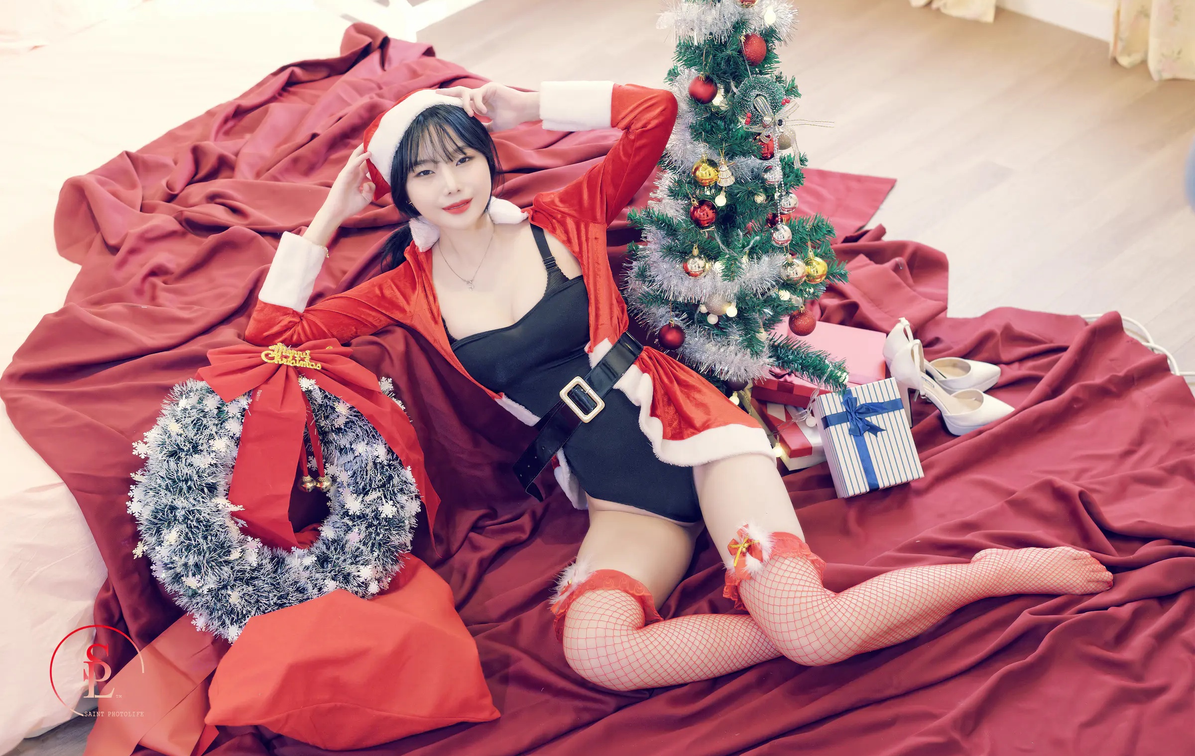 韩国机构_SaintPhotoLife_No.132 &ndash; Yuna &ndash; Vol.24 Merry Yuna&rsquo;s Xmas [64P]Xiuren秀人写真高清美女套图写真下载-看套图看套图