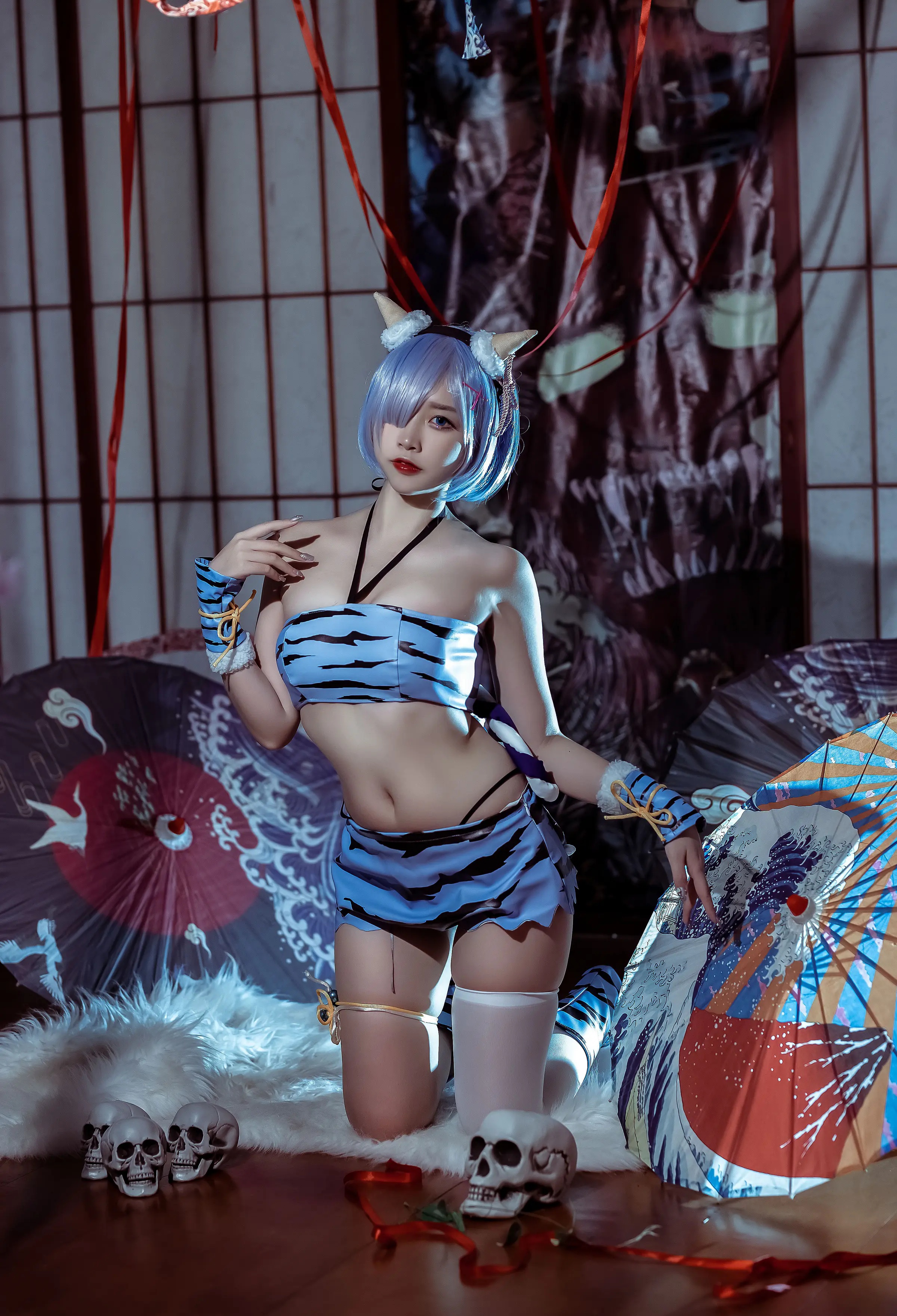 Coser美女_二佐nisa_No.110 &ndash; 蕾姆夏日鬼衣 主题写真 [12P]Xiuren秀人写真高清美女套图写真下载-看套图看套图