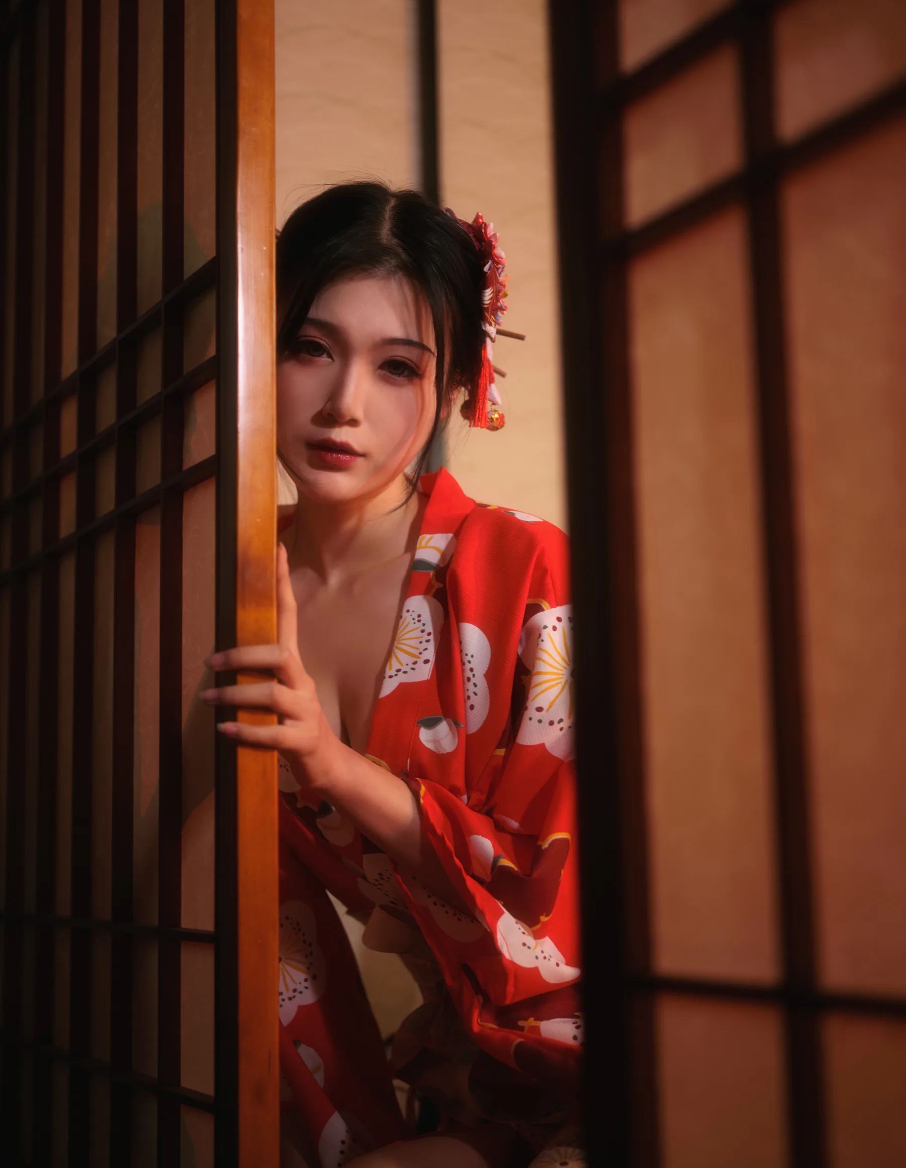 二次元博主_一米八的大梨子_No.021 居酒屋 主题写真 [19P]-看套图