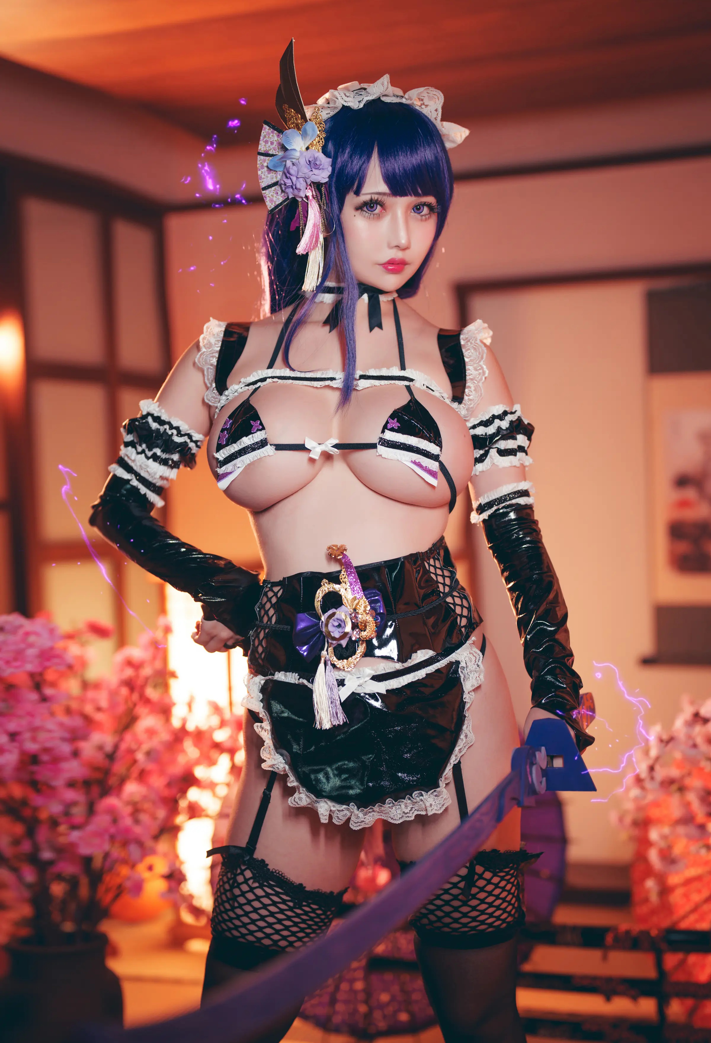 台湾Coser美女_沖田凜花Rinka_No.074 &ndash; 雷電將軍 [30P]Xiuren秀人写真高清美女套图写真下载-看套图看套图