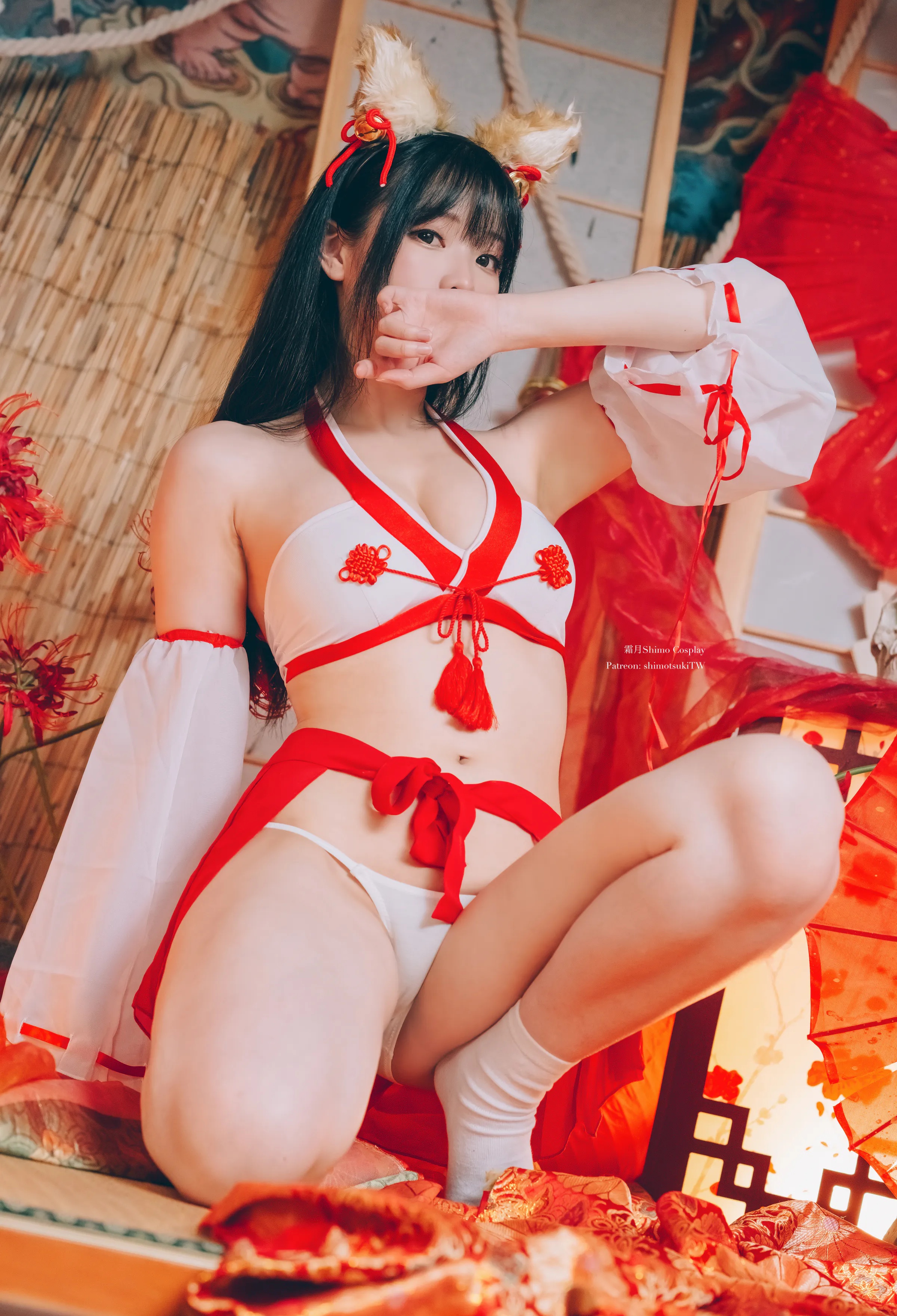 Coser美女_霜月shimo_No.092 &ndash; Fox Miko 主题写真 [14P]Xiuren秀人写真高清美女套图写真下载-看套图看套图