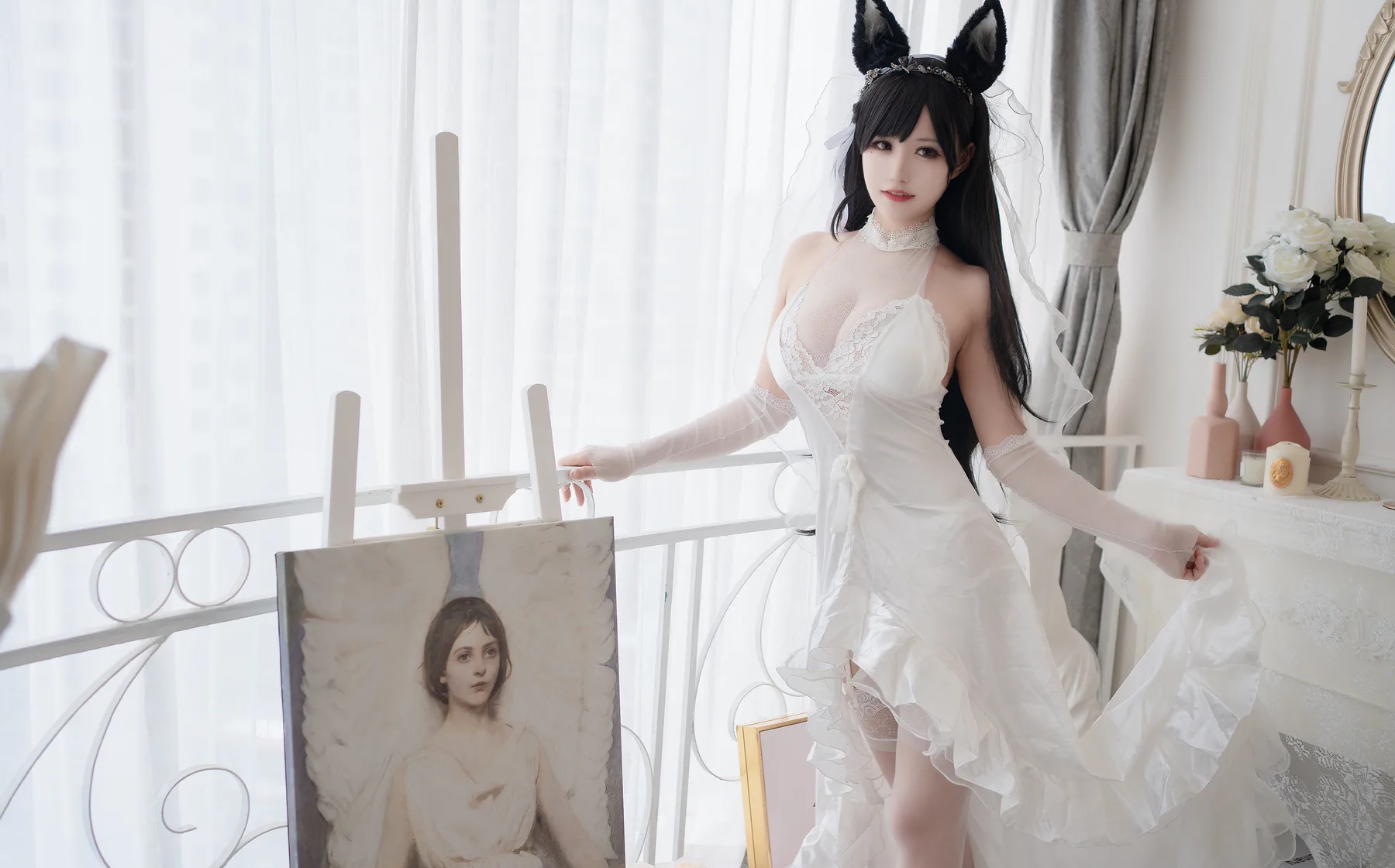 二次元博主_小仓千代w_No.017 爱宕婚纱 主题写真 [20P]Xiuren秀人写真高清美女套图写真下载-看套图看套图