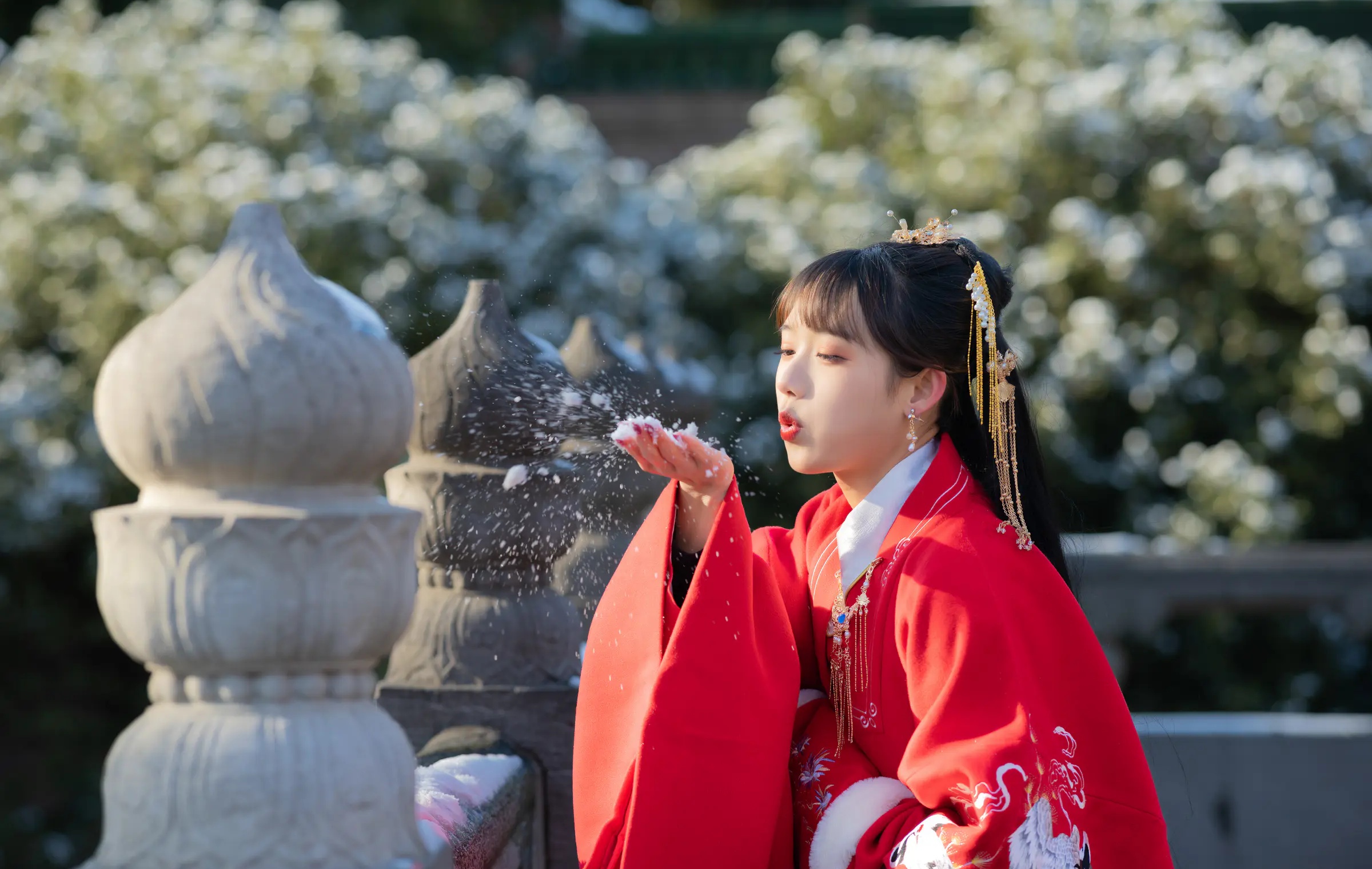 颜值博主_兔子Zzz不吃胡萝卜_No.080 &ndash; 深宫雪 主题写真 [27P]-看套图