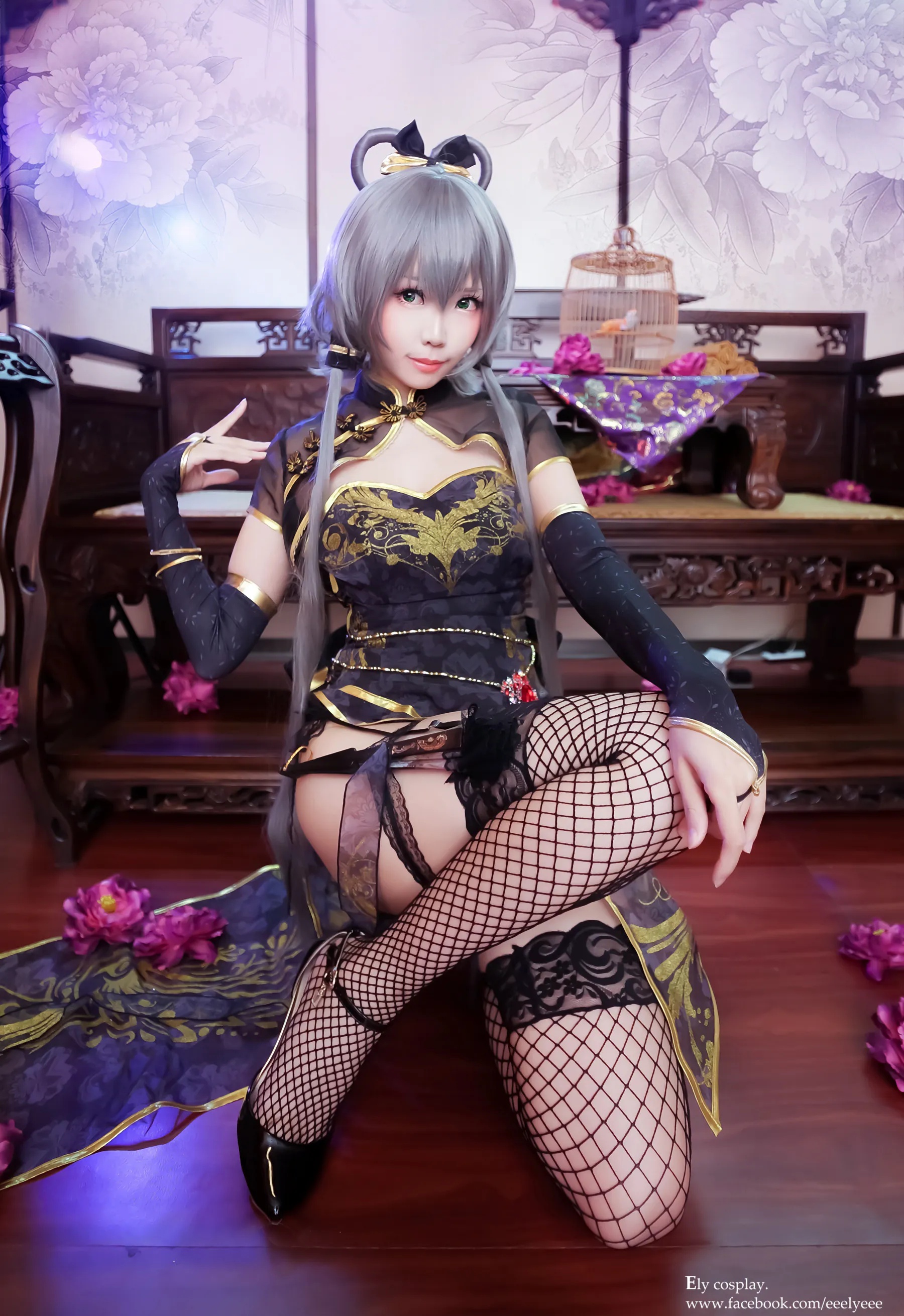 Coser妹子_ElyEE子_No.055 天依-金丝雀旗袍 主题写真 [13P]Xiuren秀人写真高清美女套图写真下载-看套图看套图