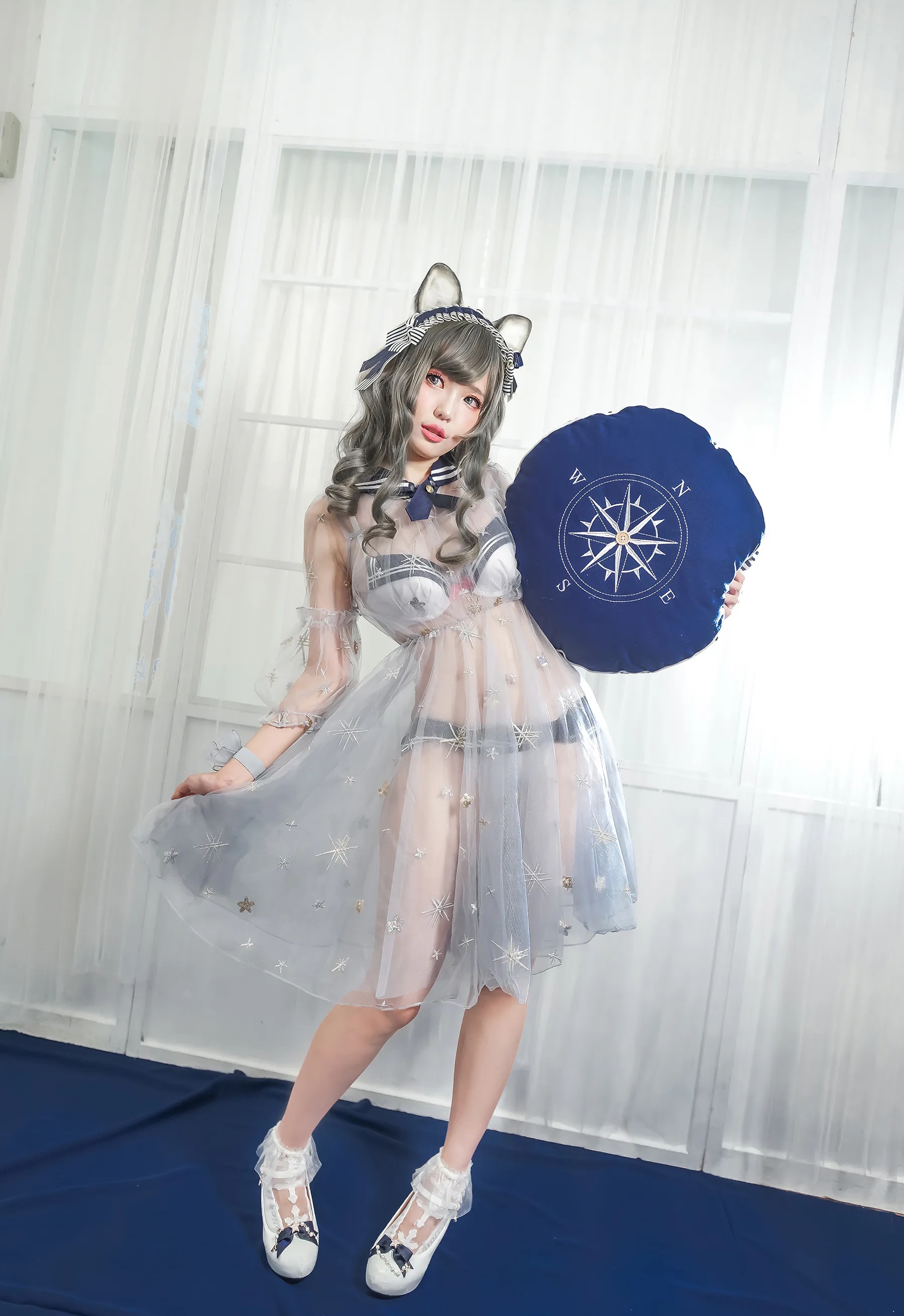 Coser妹子_ElyEE子_No.047 灰太狼-透明睡裙 主题写真 [21P]Xiuren秀人写真高清美女套图写真下载-看套图看套图